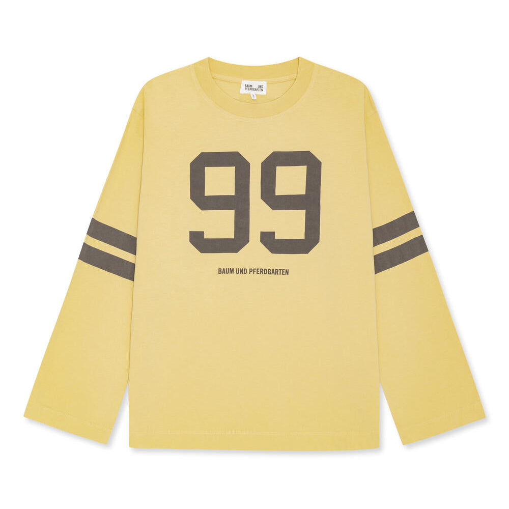 Jeevona langærmet t-shirt - Raffia Yellow 99