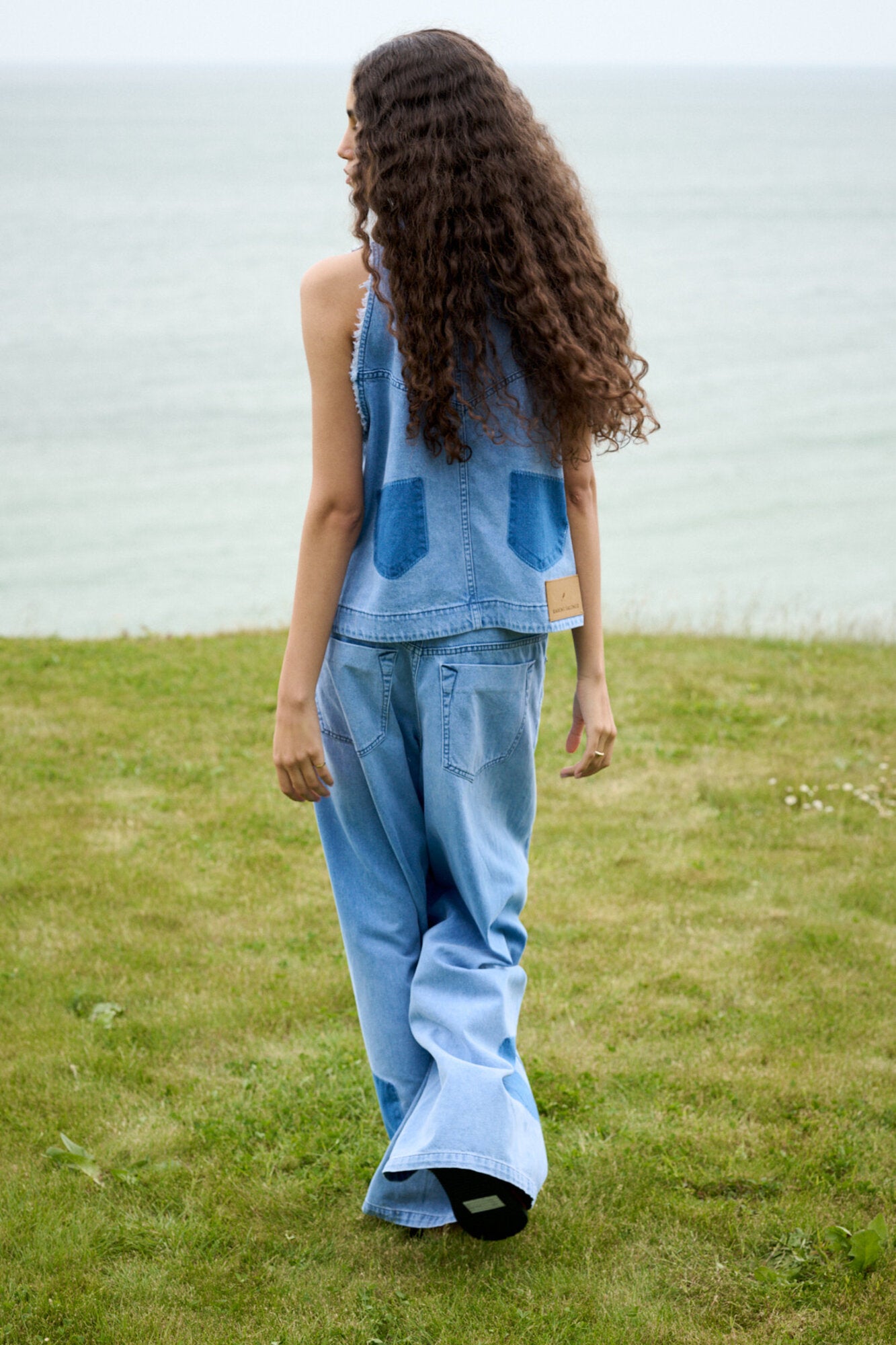 Lane Wide Leg jeans - Light Washed Denim