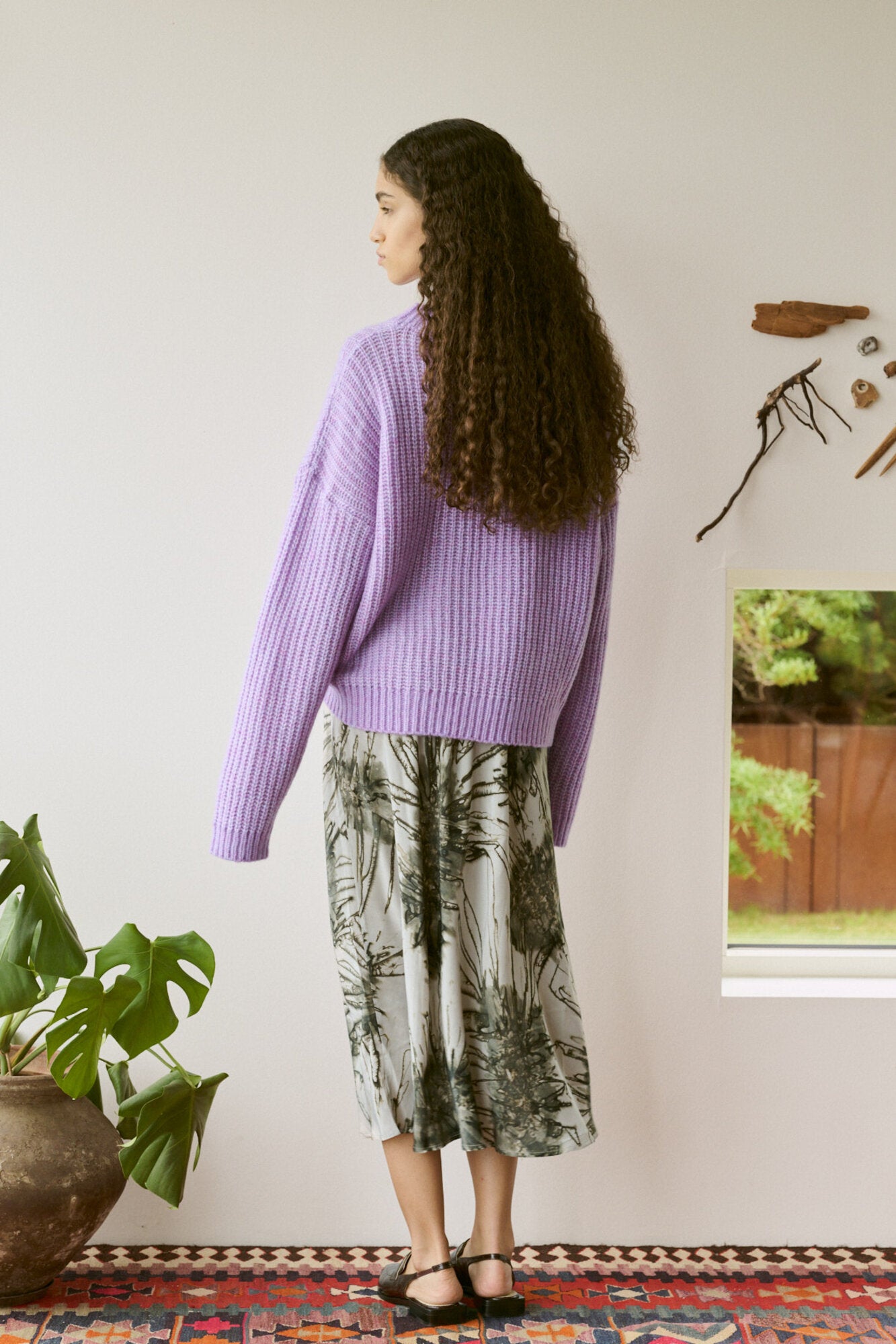 Elmi Sea Urchin Crop Bias nederdel - Grey Combo