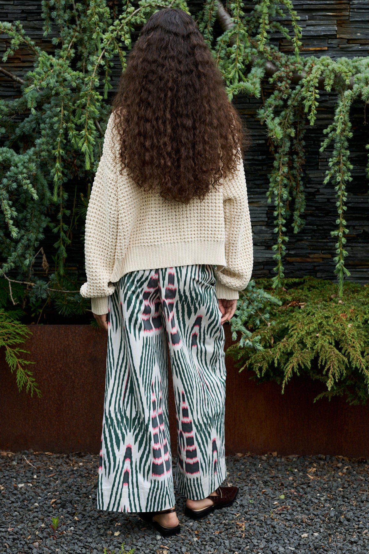 Amari Ikat Combat Crop bukser - Forrest Pink Sand