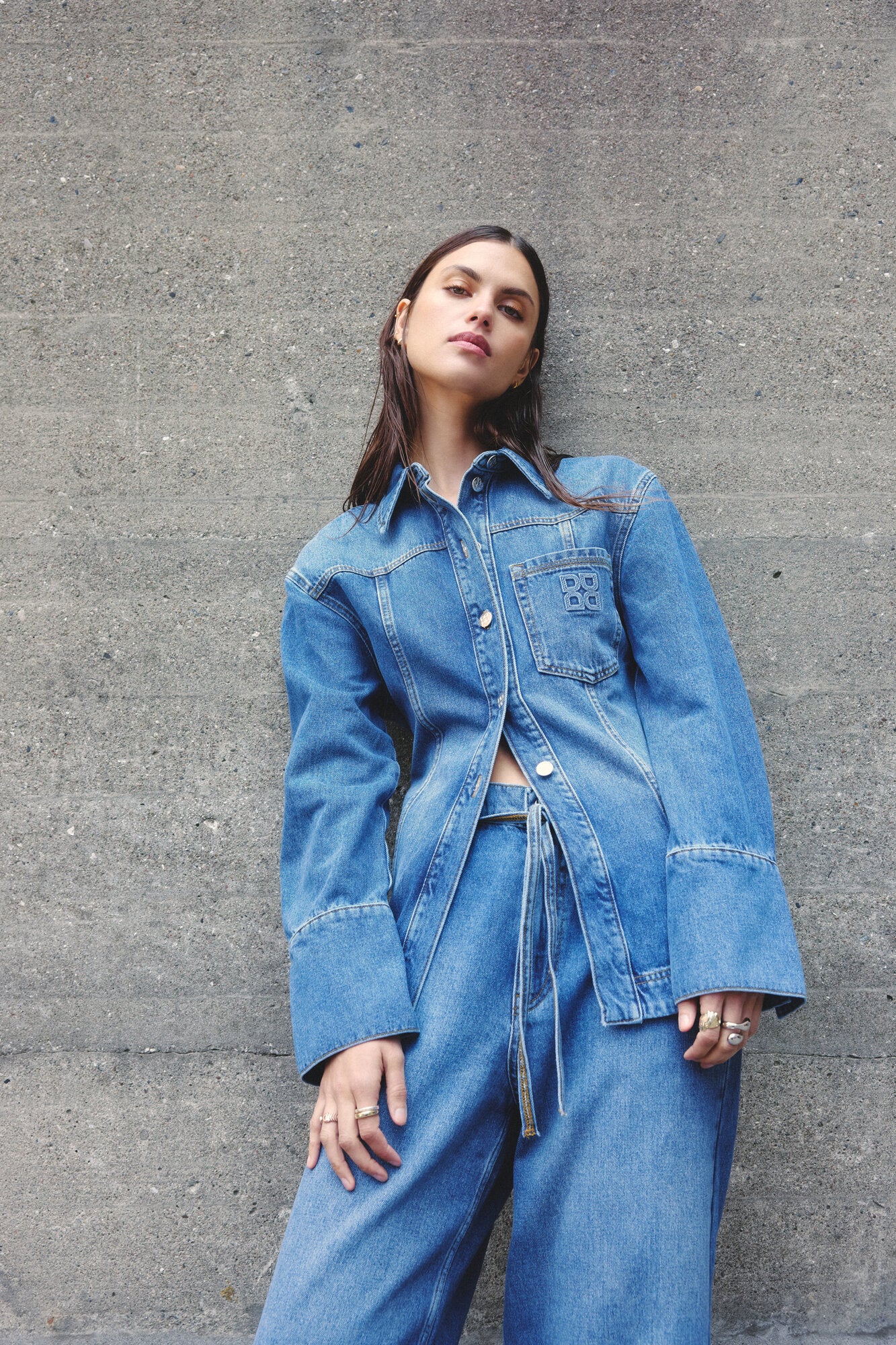 Ludmilla denimskjorte - Medium Blue