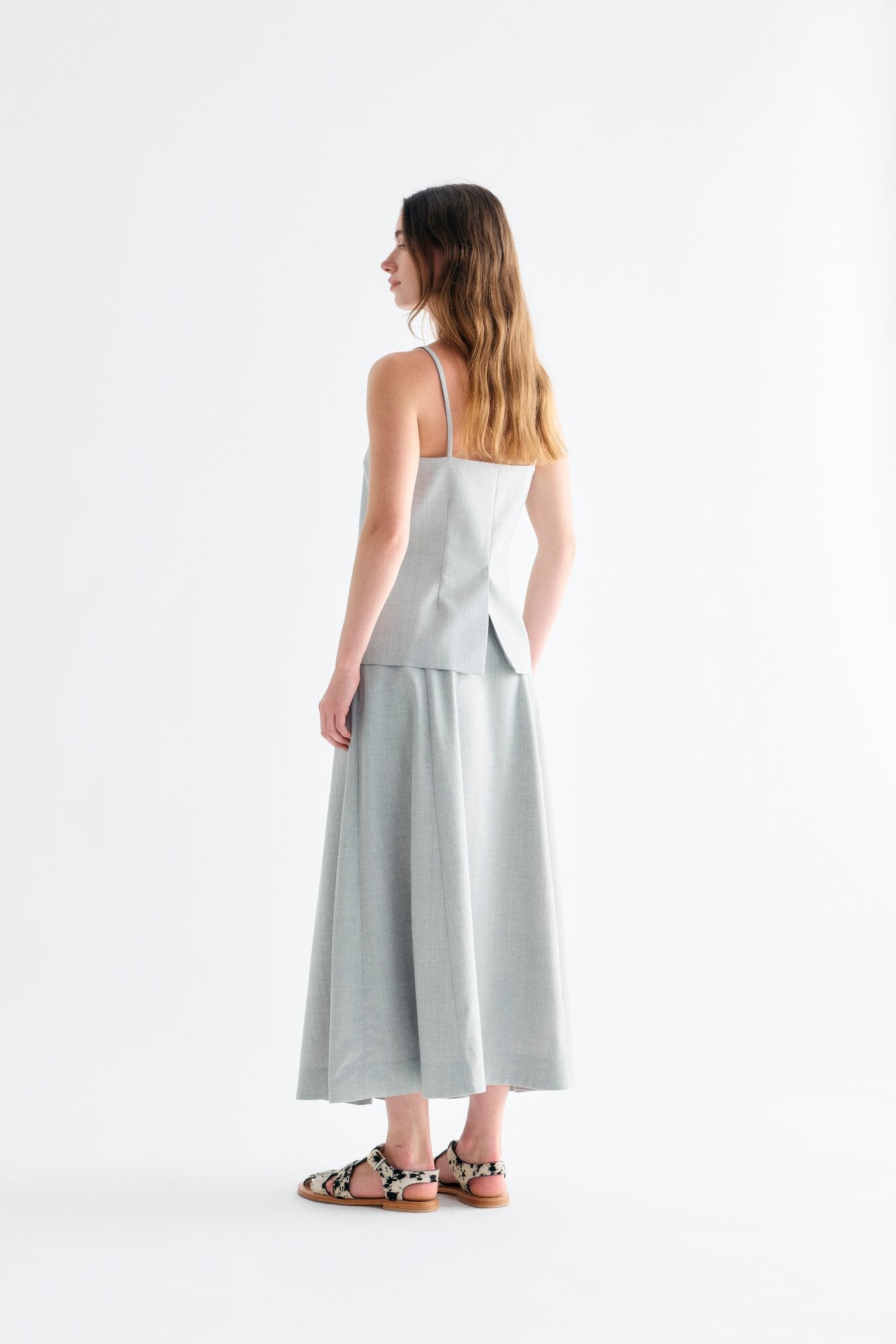 Thalia top - 056 Light Grey Melange