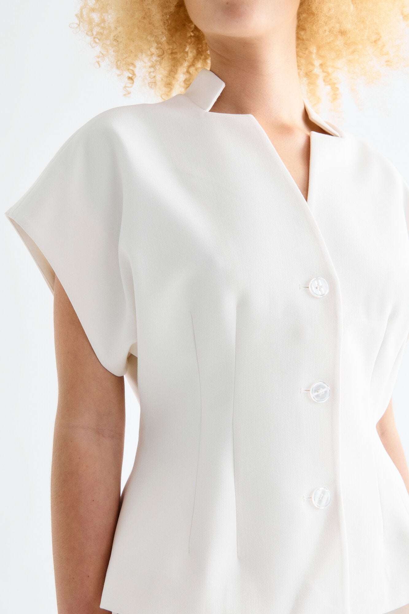 Minju bluse - 007 Egret