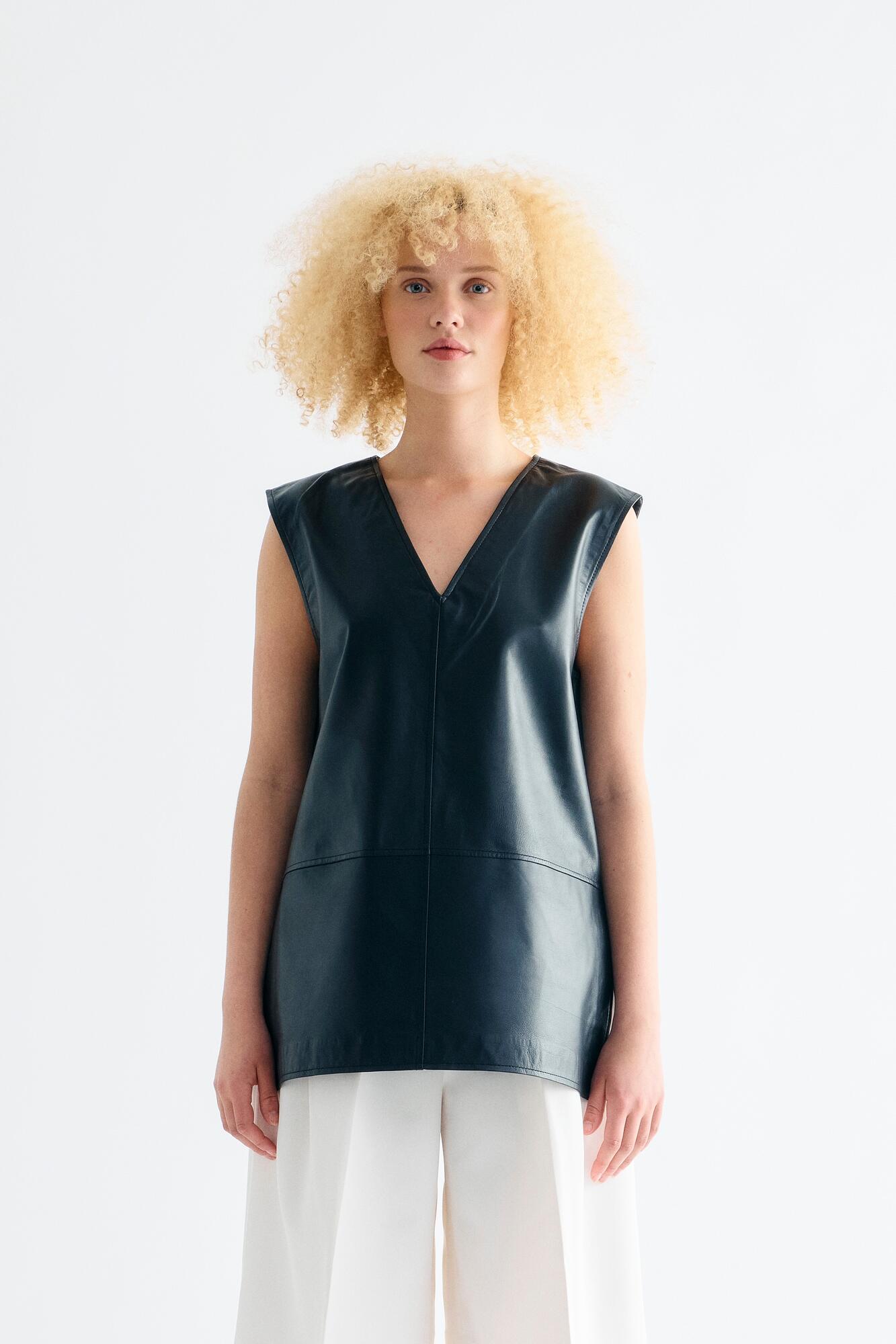 Cara lædertop - sort