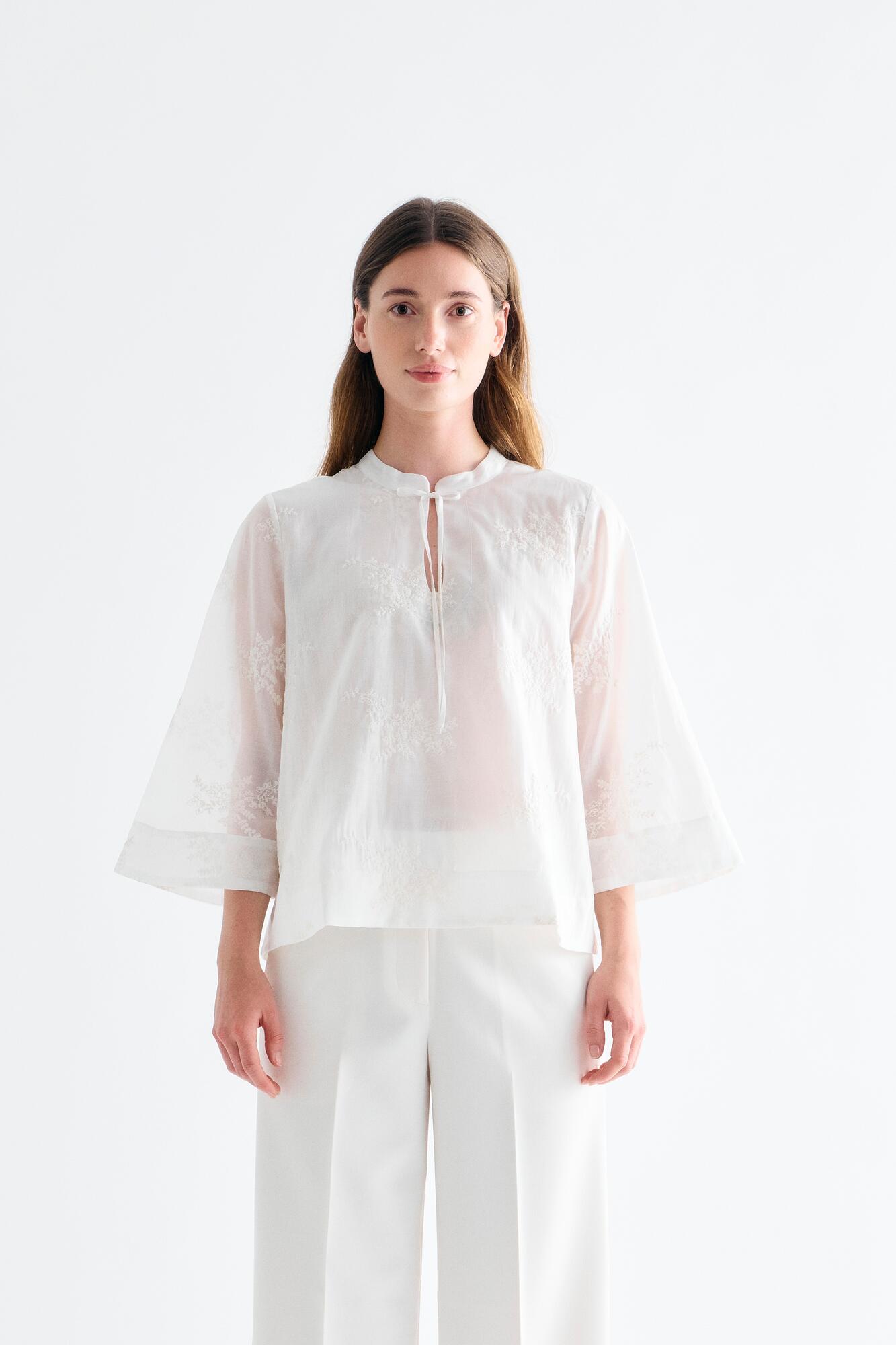 Malika skjorte - 007 Egret