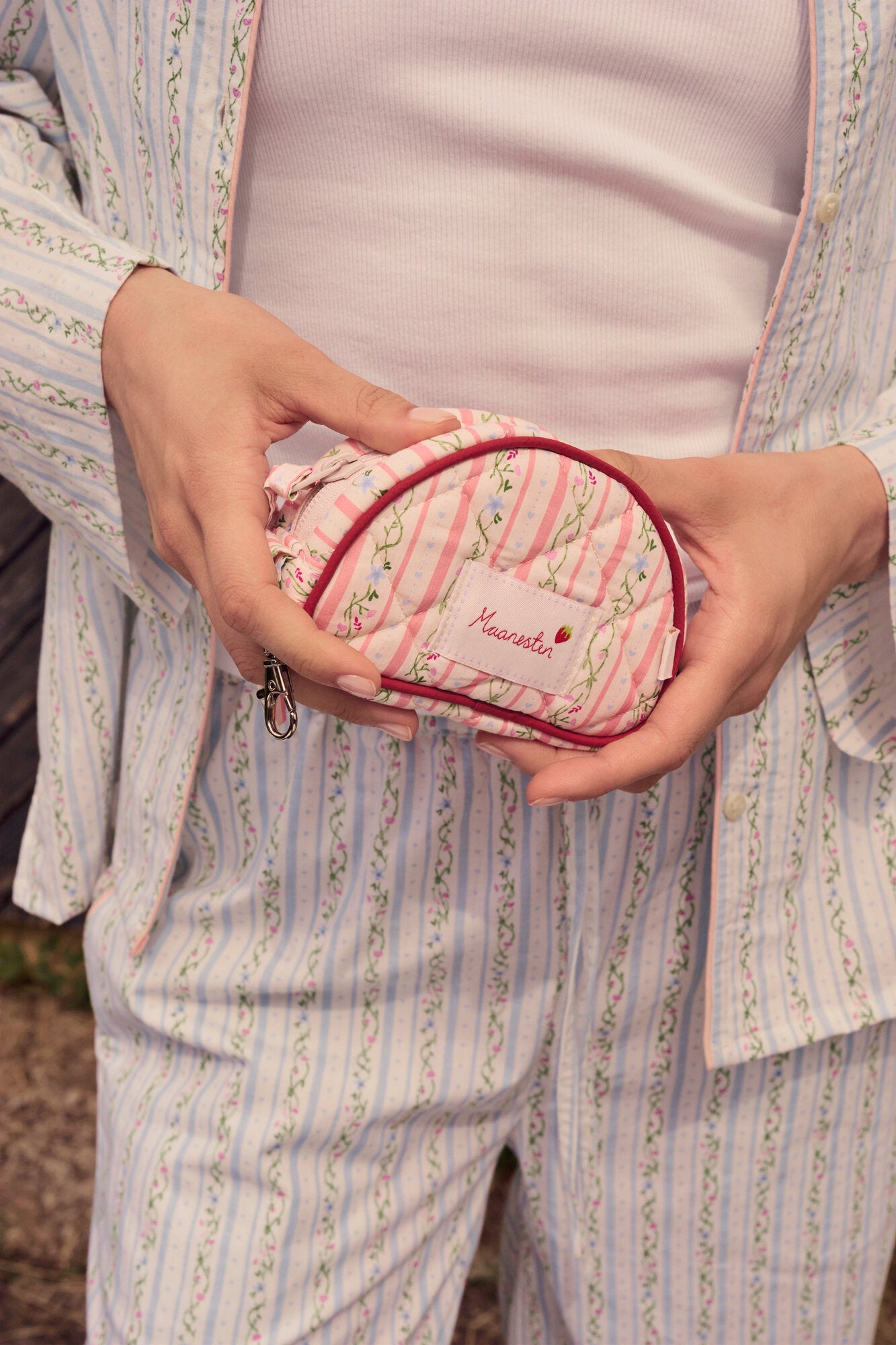 Rui Keychain taske - Summer Stripes Peach