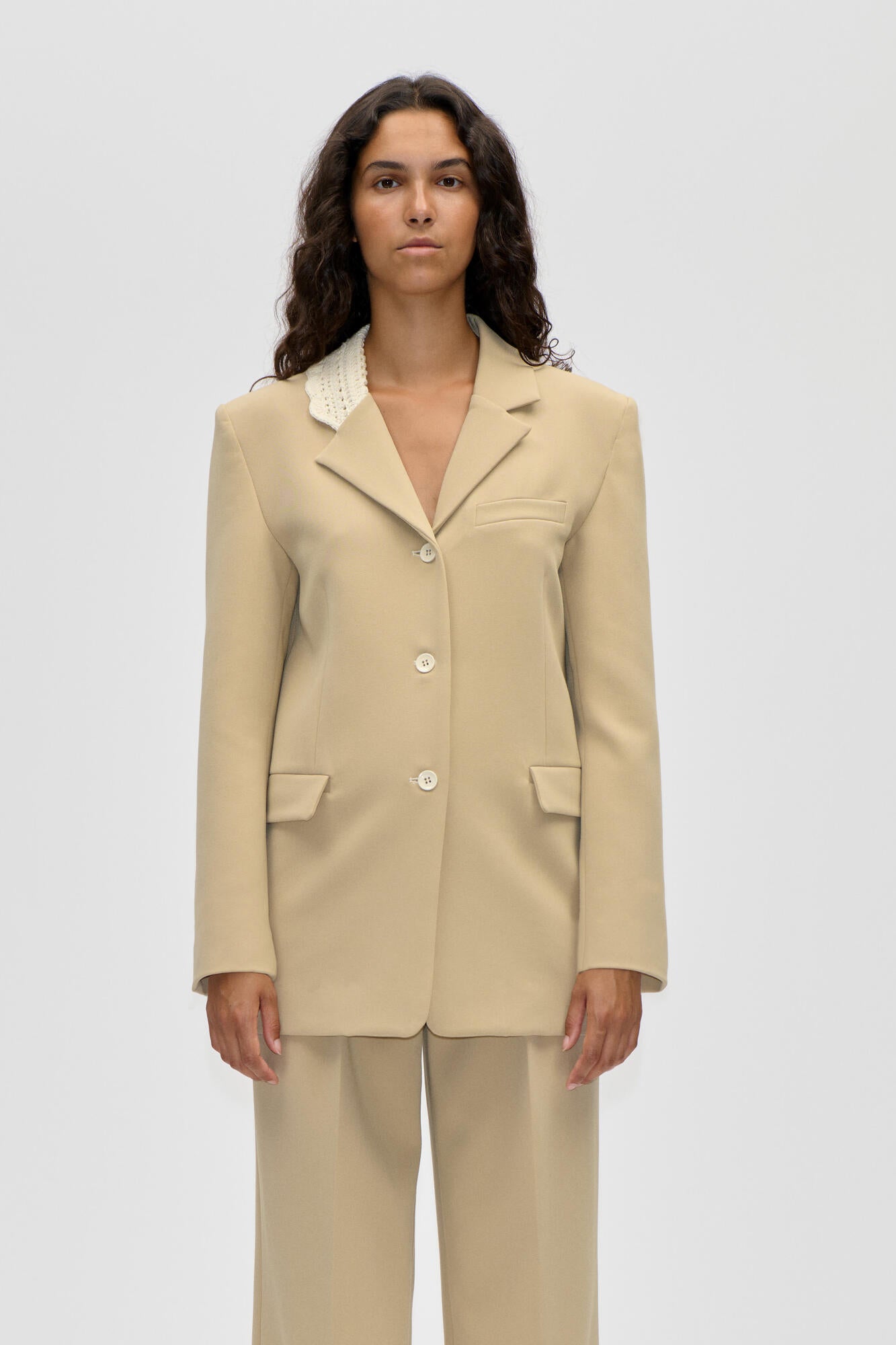 2483 Detailed Tailored blazer - Ecru