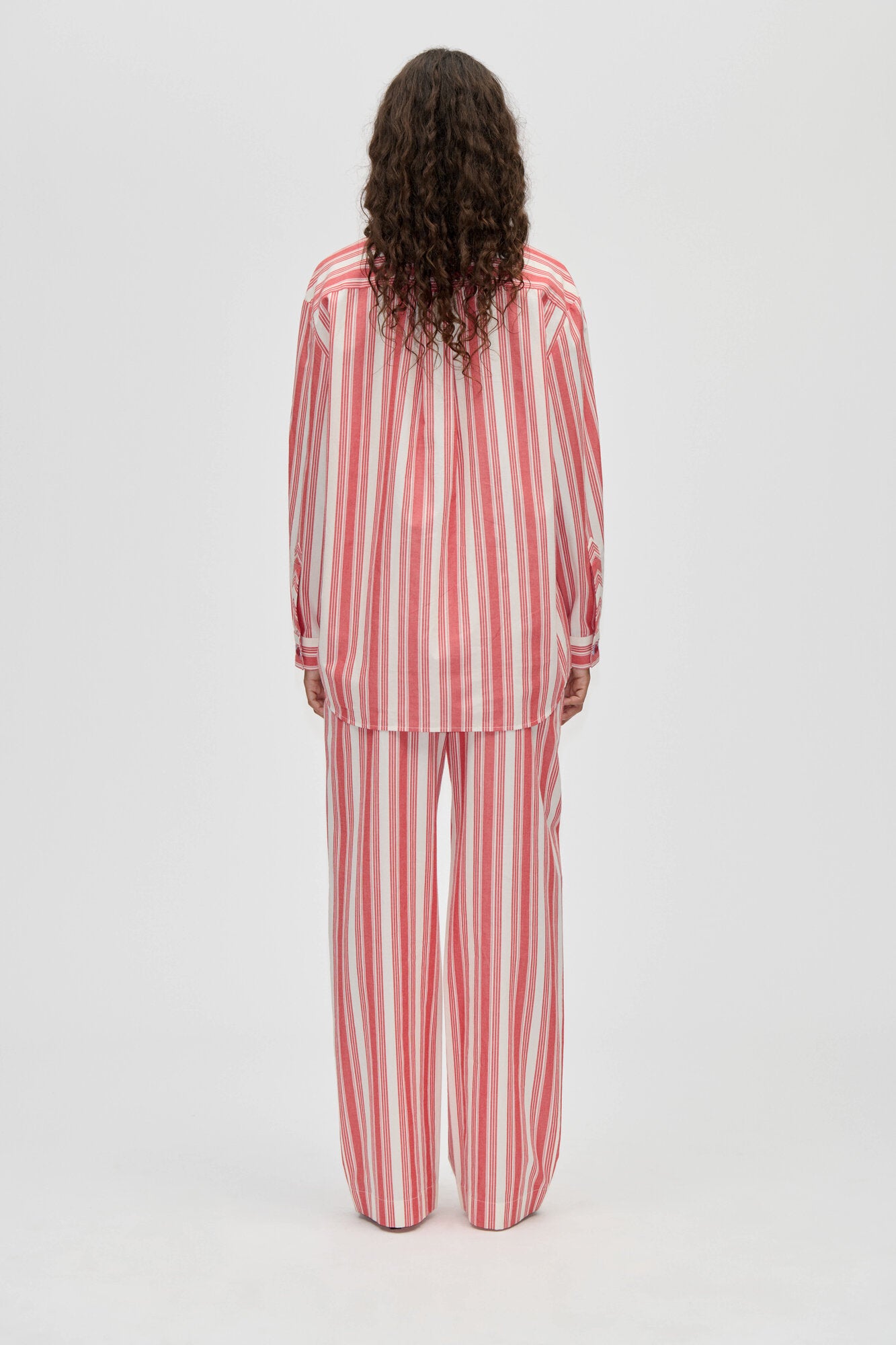 2487 Gathered Boxer bukser - Scarlet Trot