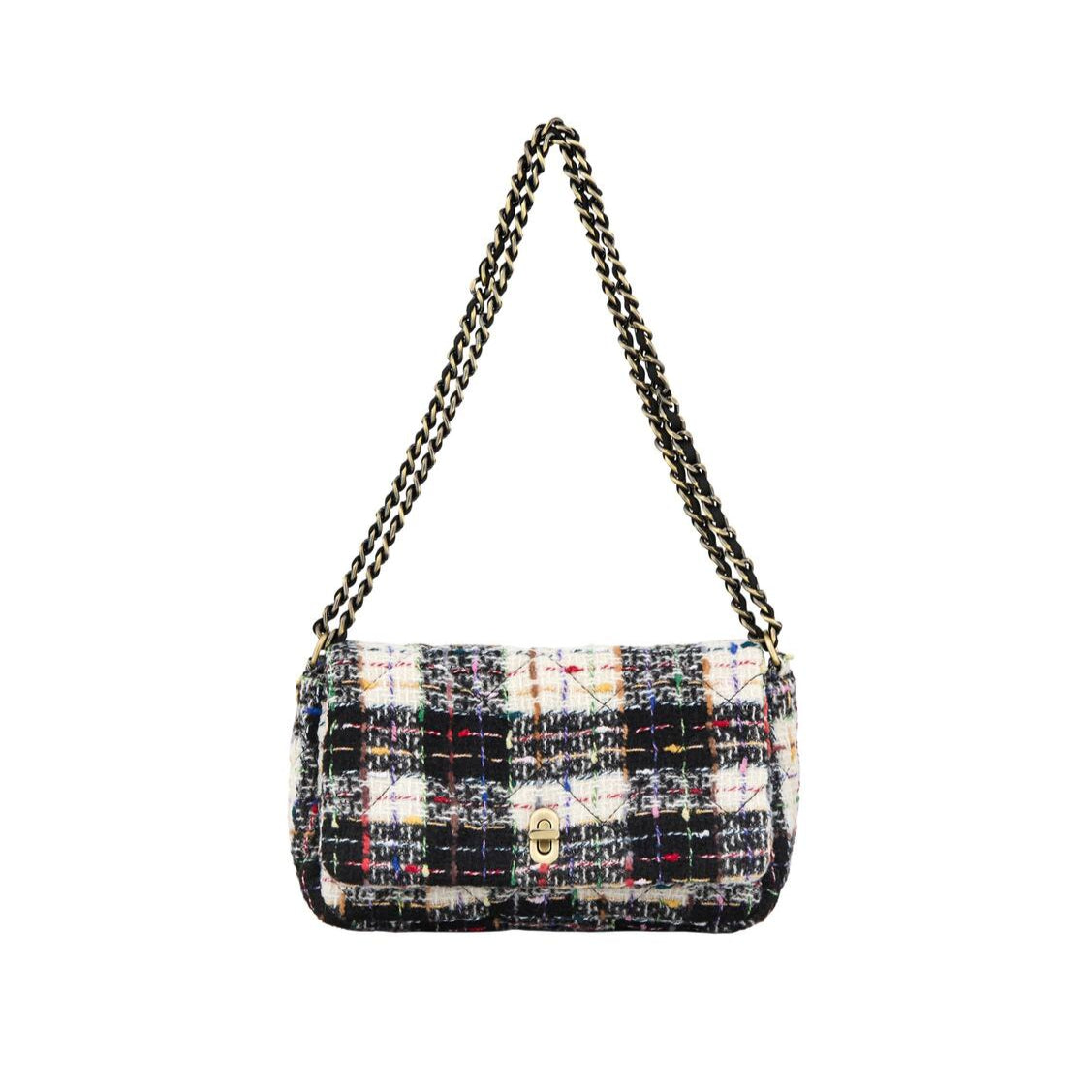 Boucle Hollis skuldertaske -  Checked Black