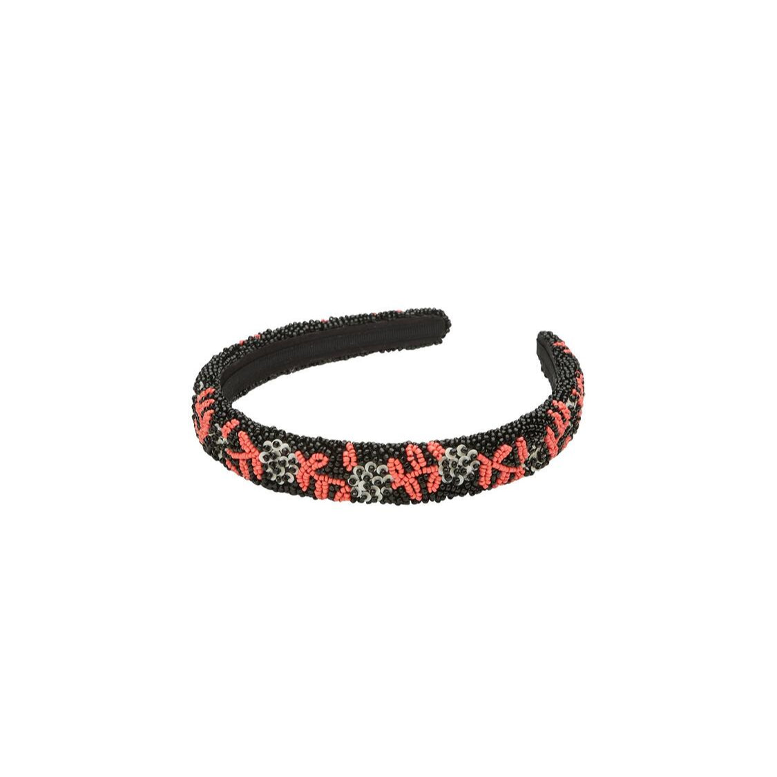 Brombeere Slim Beaded hårbøjle - sort