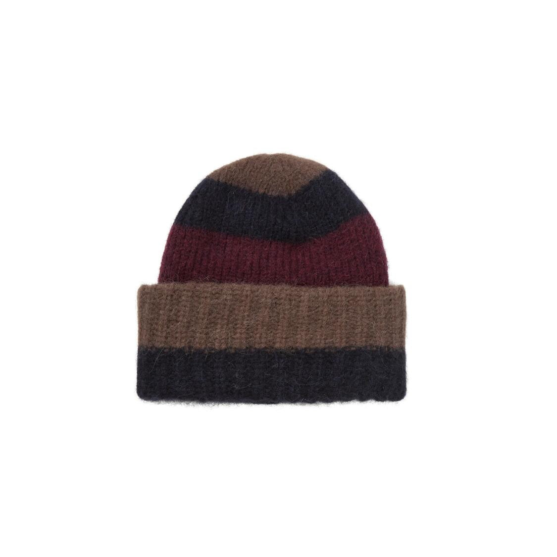 Striped Soloma beanie - bordeaux