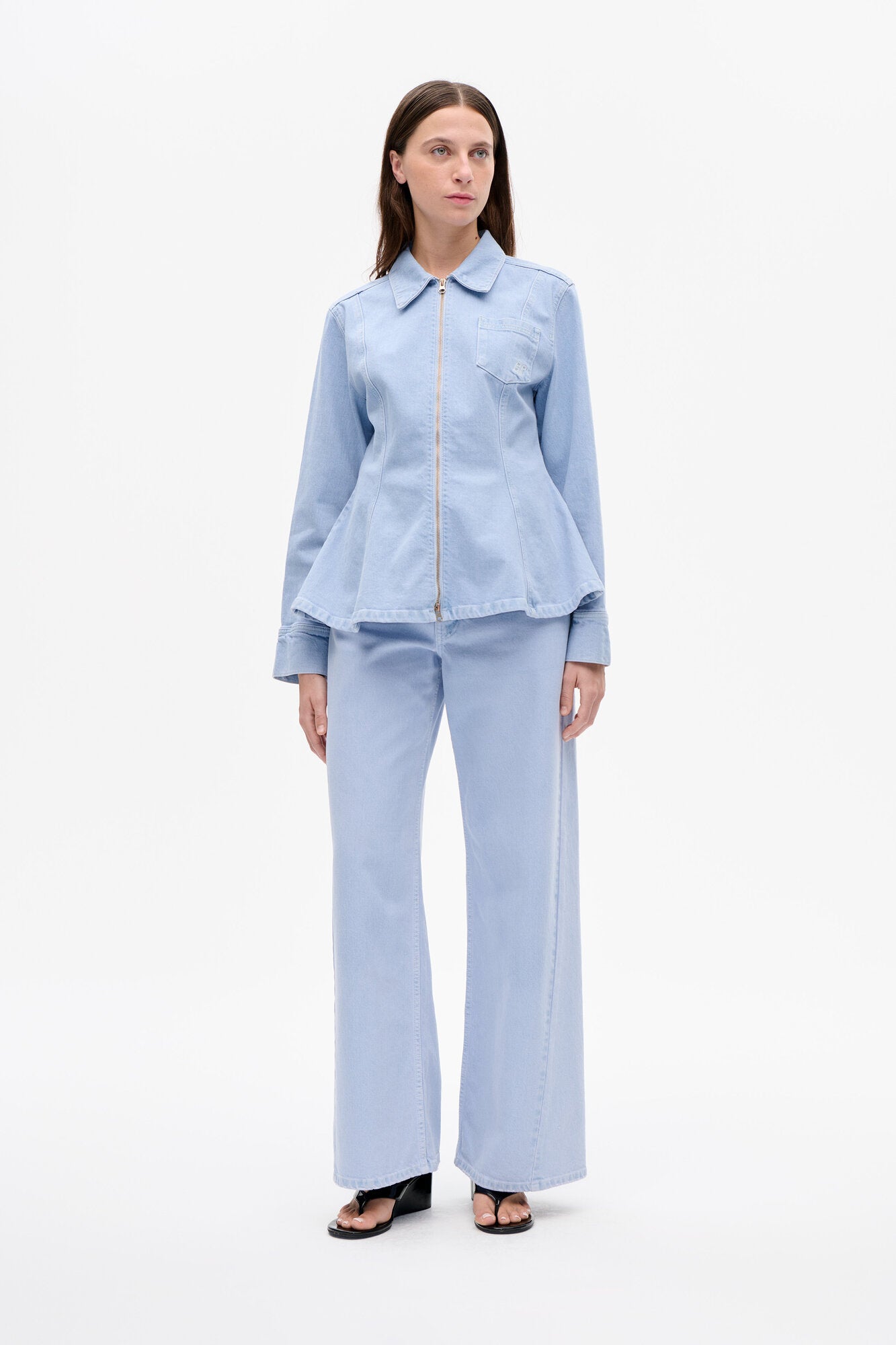 Bilan denimjakke - Light Denim Rinse