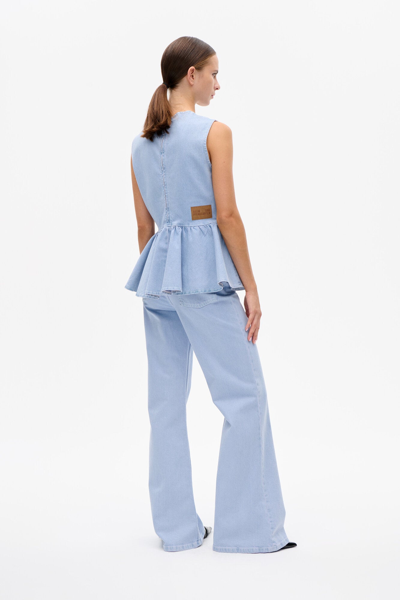Merja denimtop - Light Denim Rinse