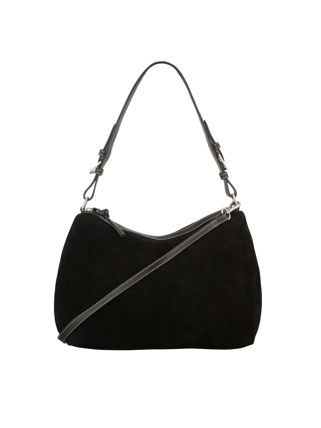 Suede Ginni Medi taske - sort