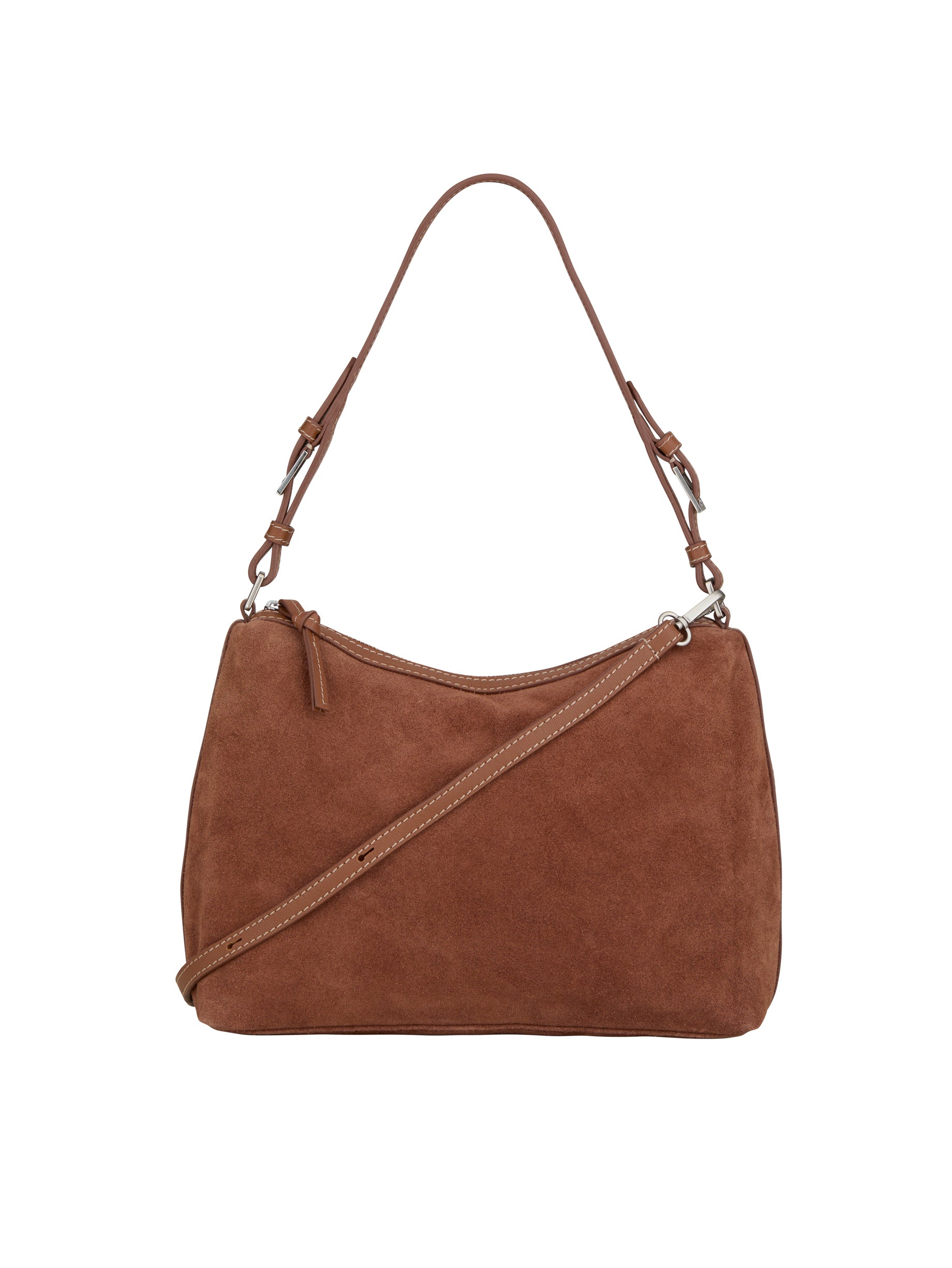 Suede Ginni Medi taske - Brown Tortoise Shell