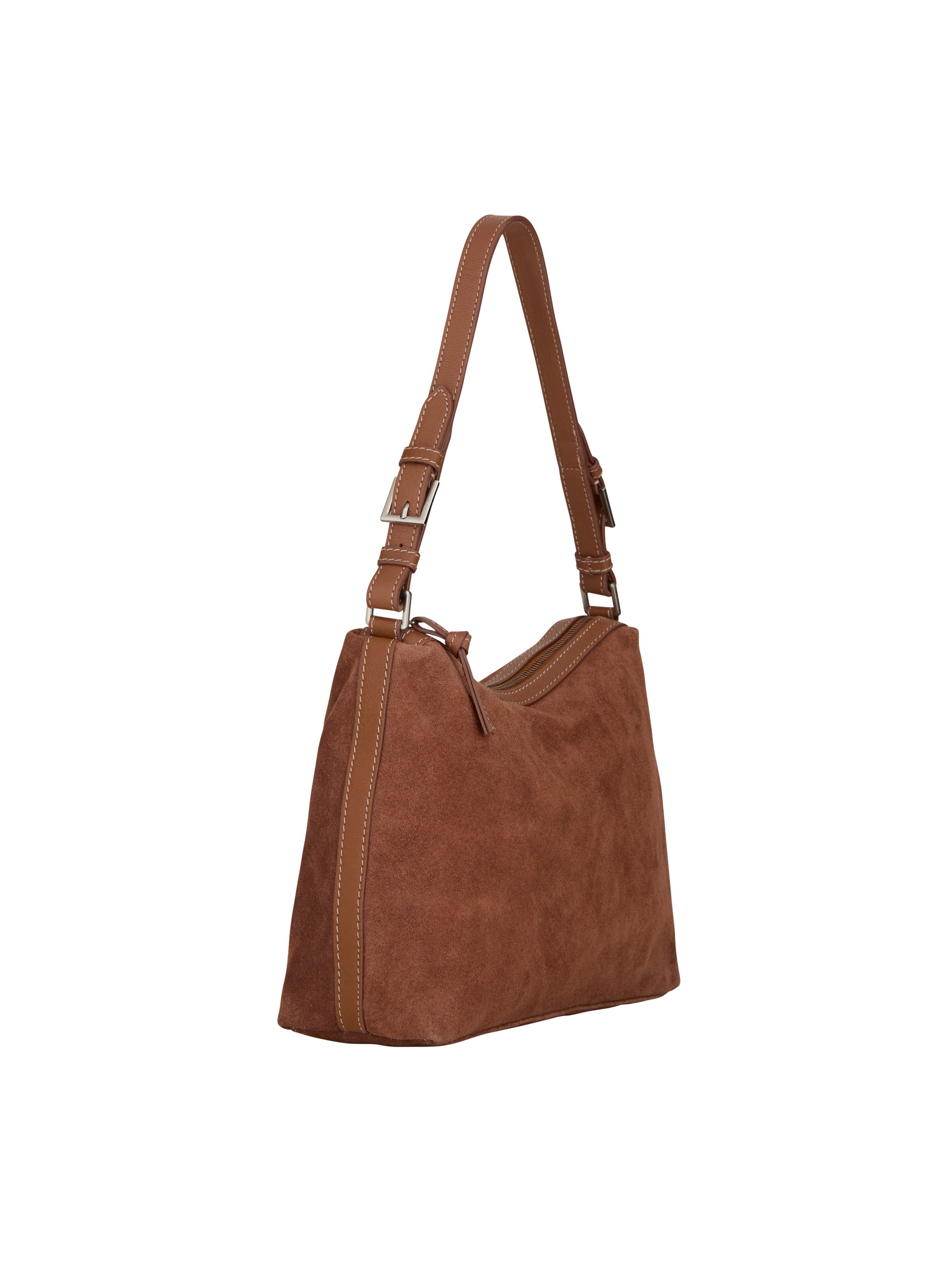 Suede Ginni Medi taske - Brown Tortoise Shell