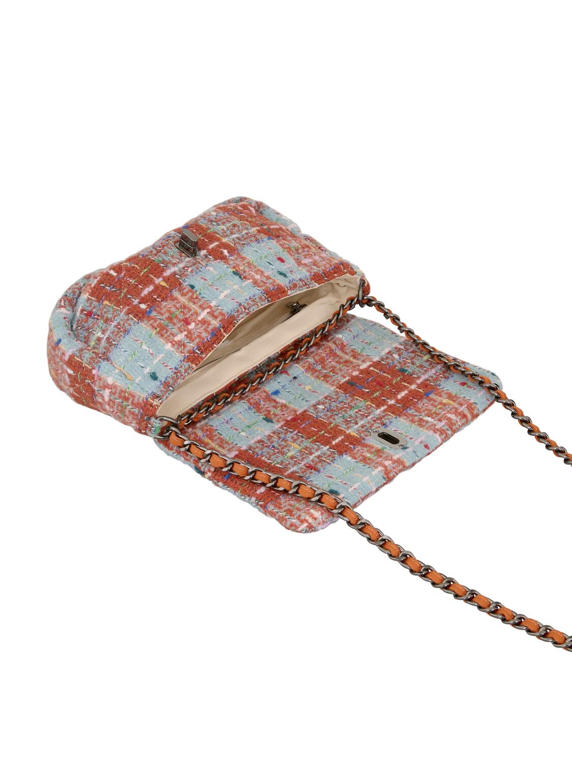 Beau Checked Hollis taske - rooibos orange