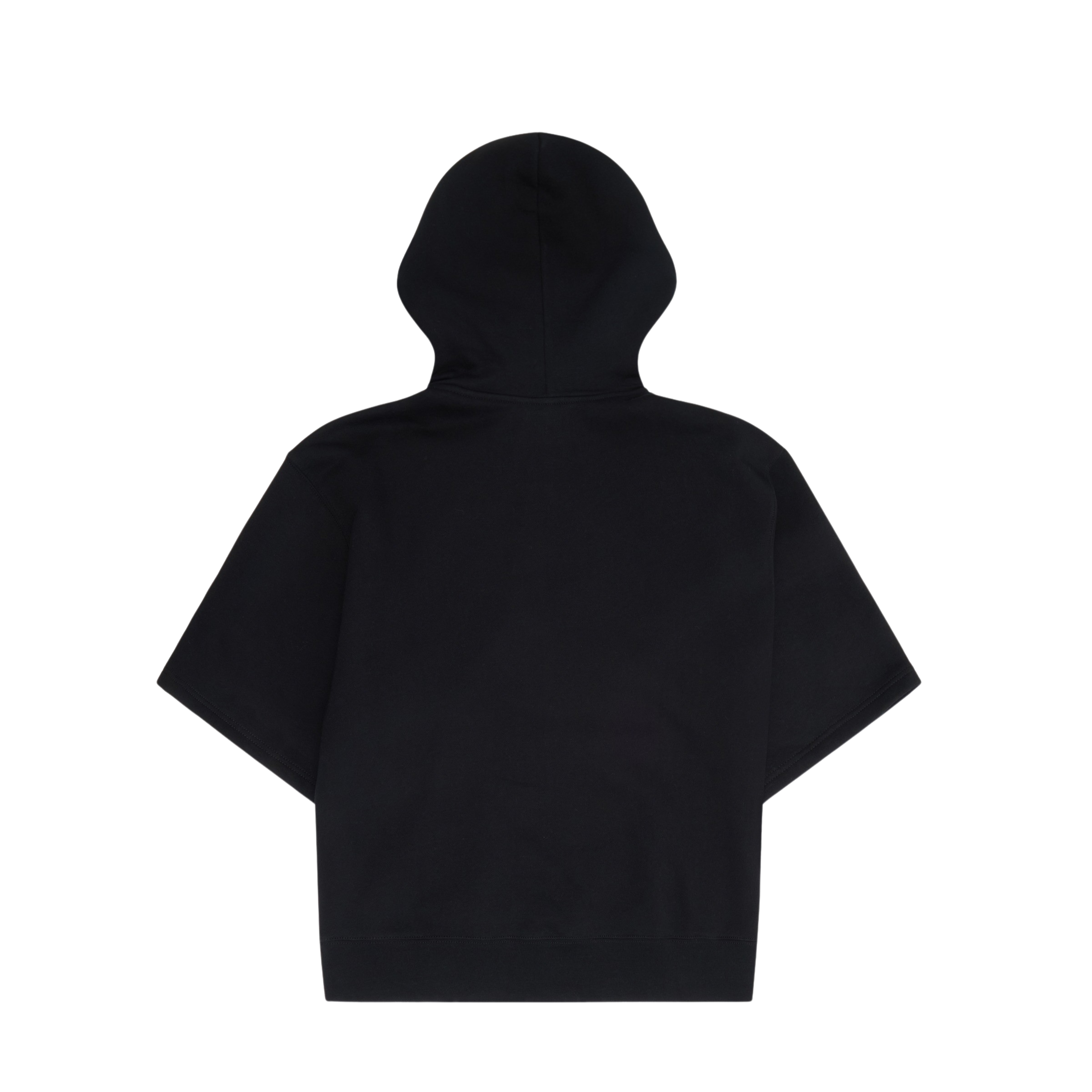 Organic kortærmet hoodie - sort