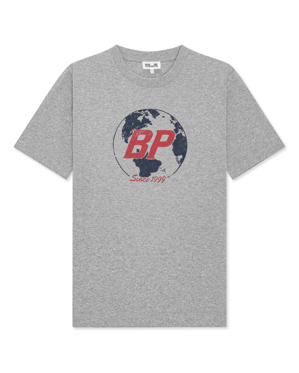 Janina t-shirt - Grey Melange Earth
