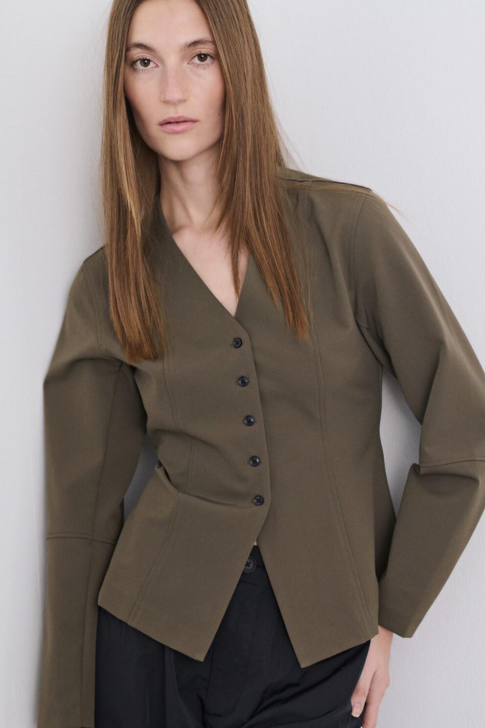 Stretchy Nylon Sara blazer – Tarmac
