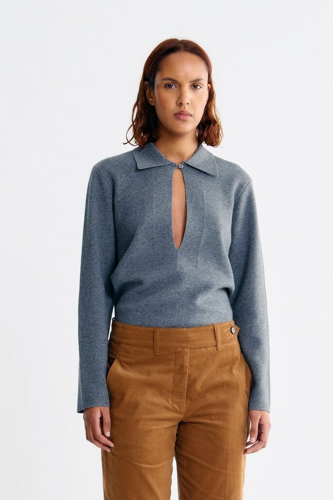 Salma Pullover - Grey Melange