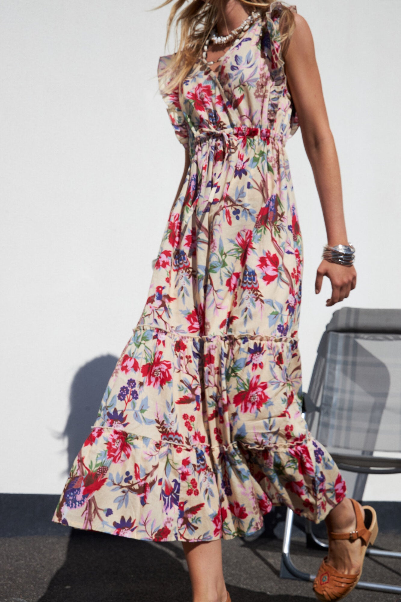 Samo Midi kjole - Flower print