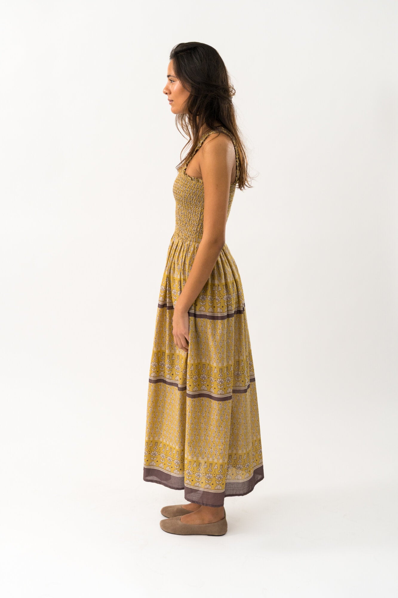 Nuda Maxi kjole - Mustard