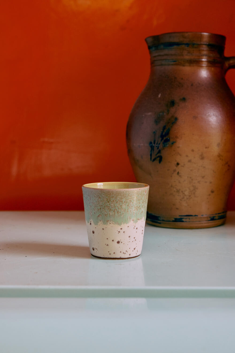 70s Ceramics kaffekopper - Pop Art - 4 stk