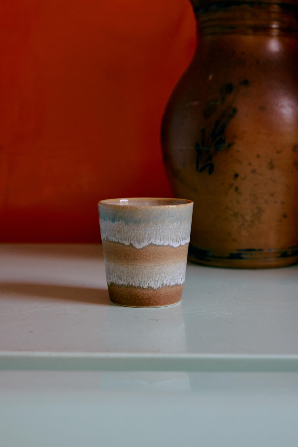 70s Ceramics kaffekopper - Pop Art - 4 stk