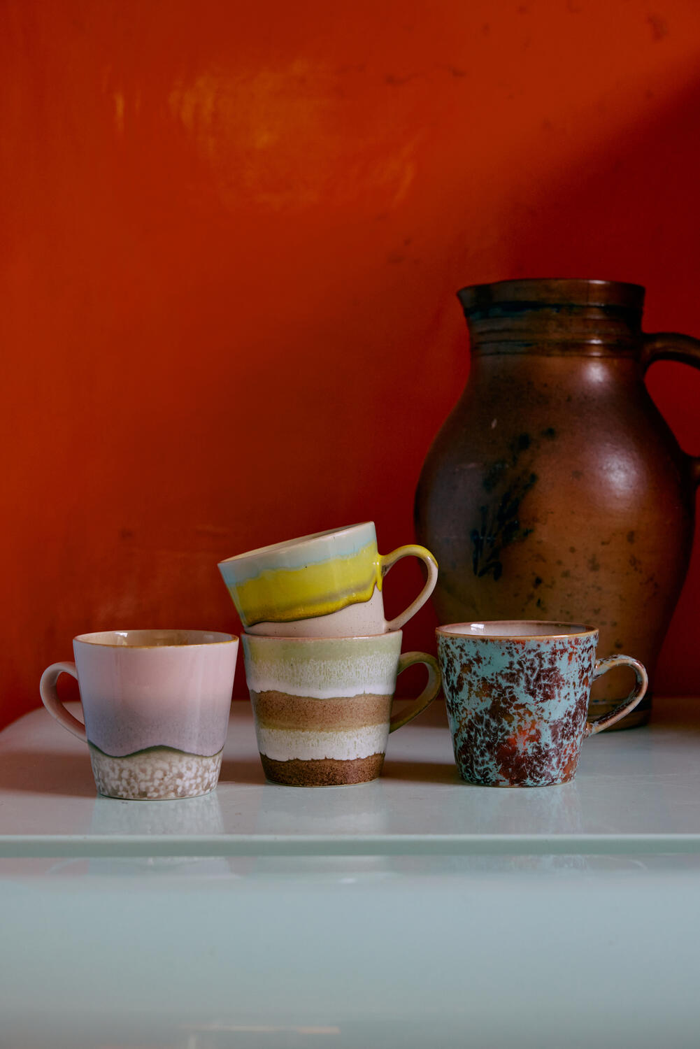 70s Ceramics espressokopper, Rococo - 4 stk