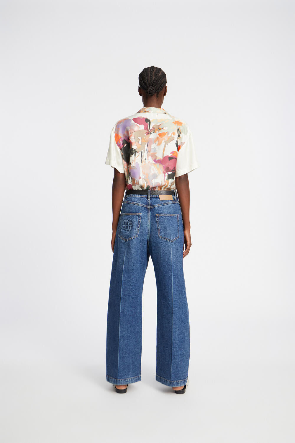 Piane silkeskjorte - sand