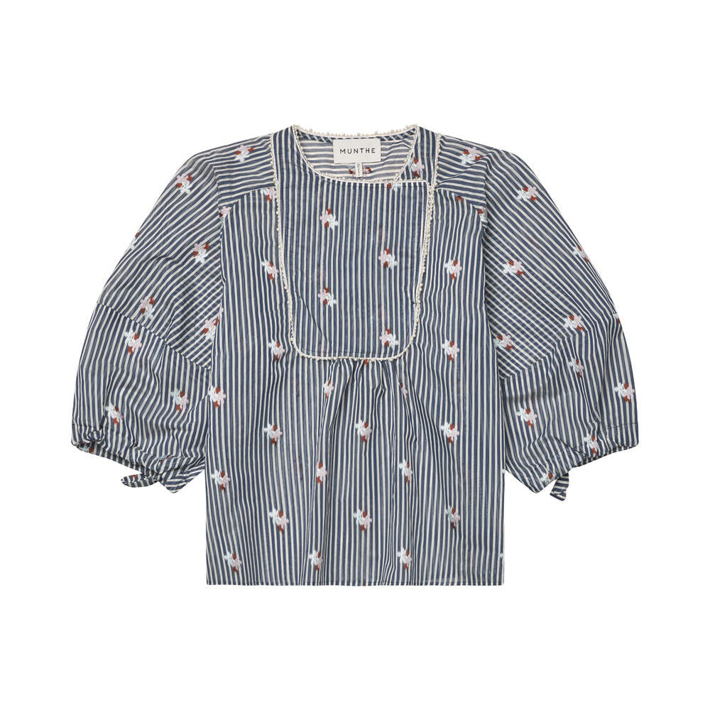 Pristina bluse - Indigo