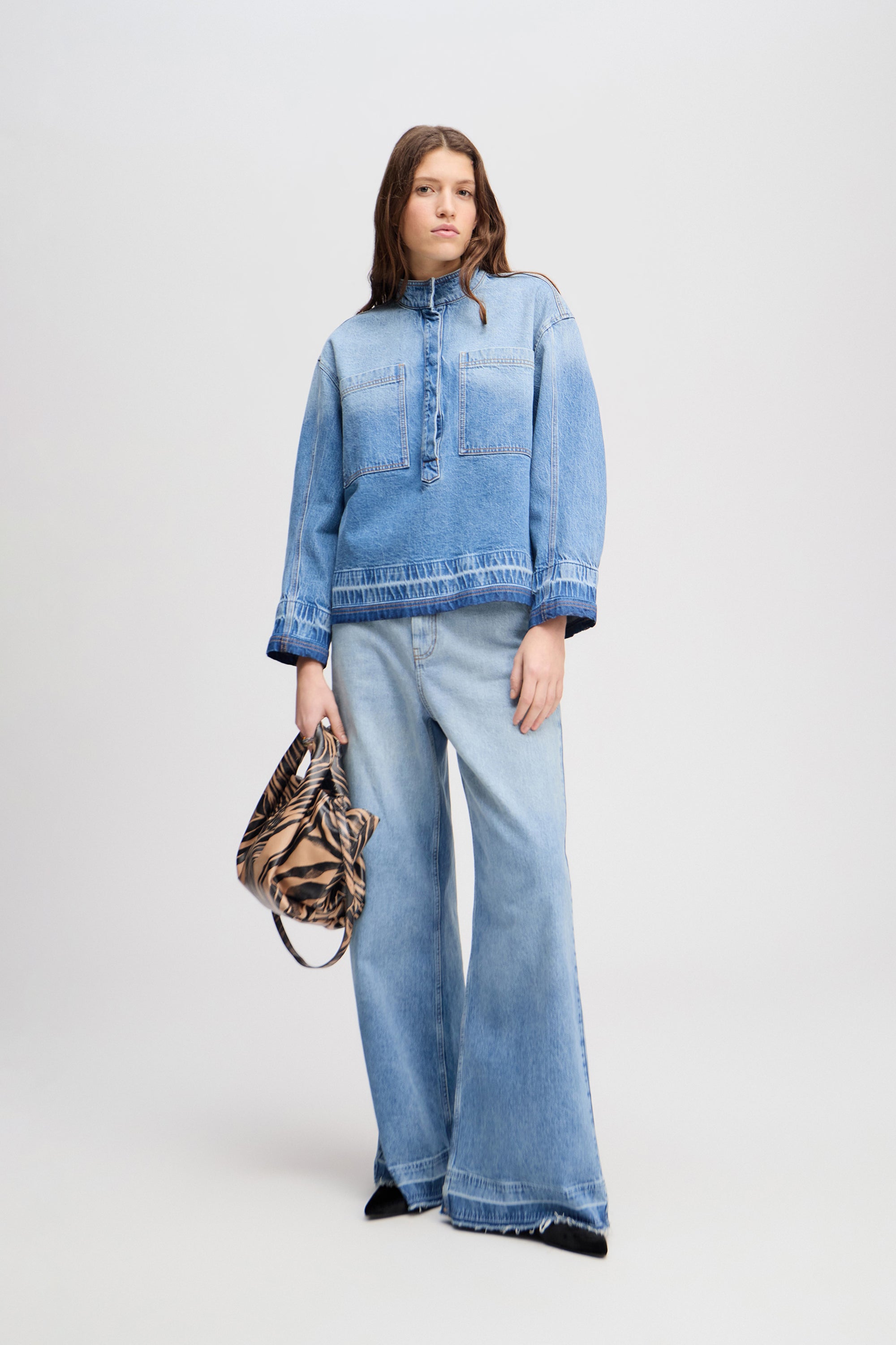 Lecube wide leg jeans - Light Blue
