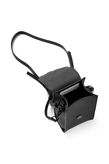 Lavilla lædertaske  - sort