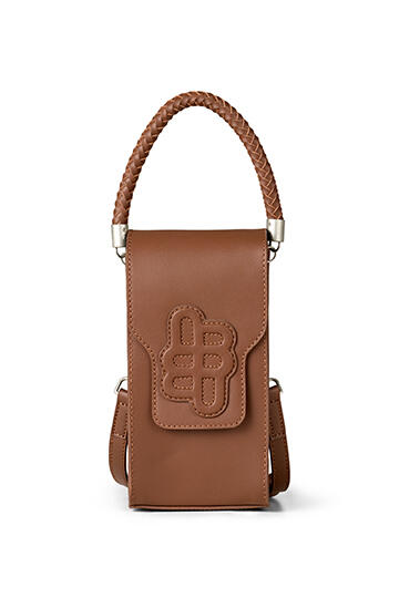 Lavilla lædertaske - brun