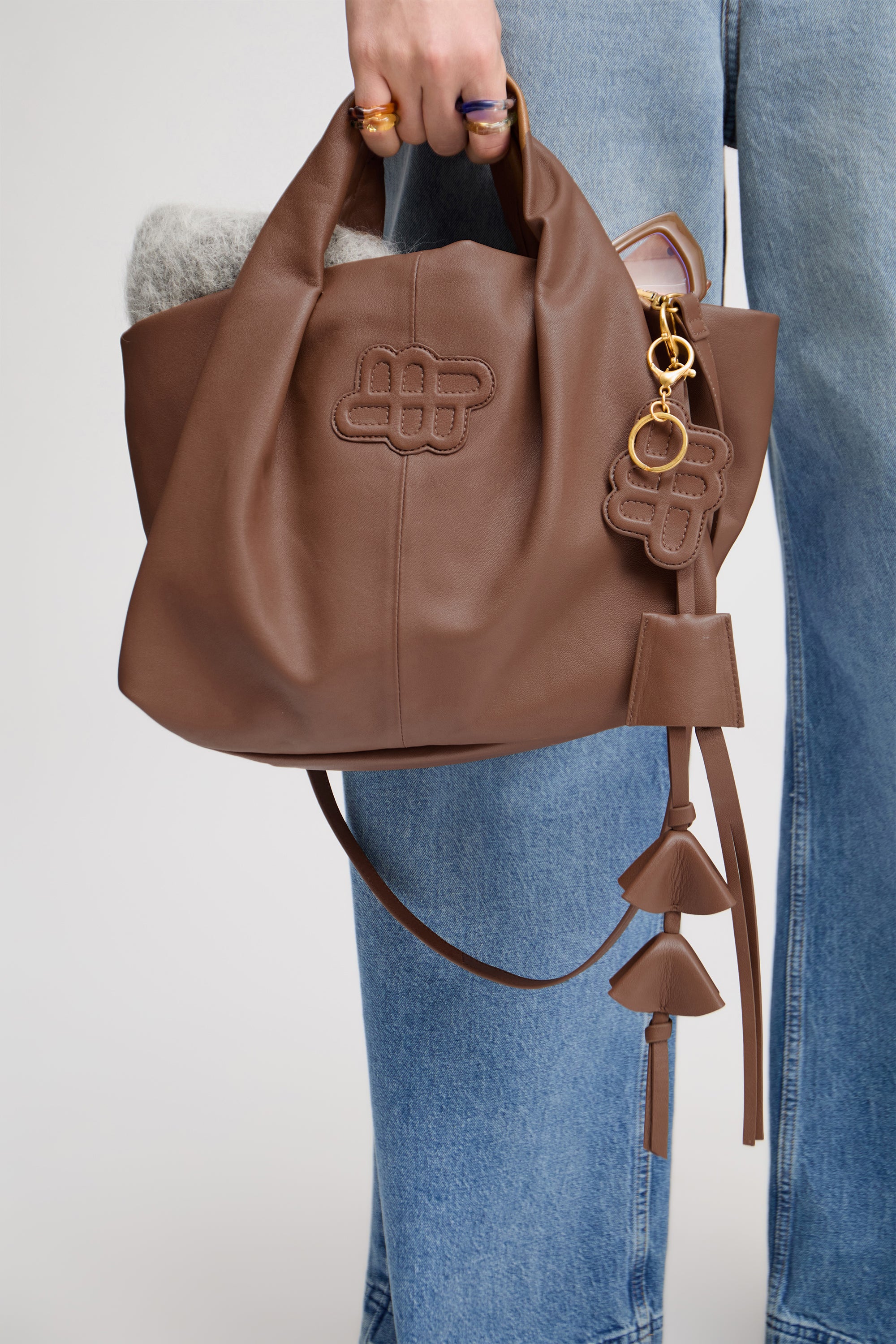 Lumut taskevedhæng - brun