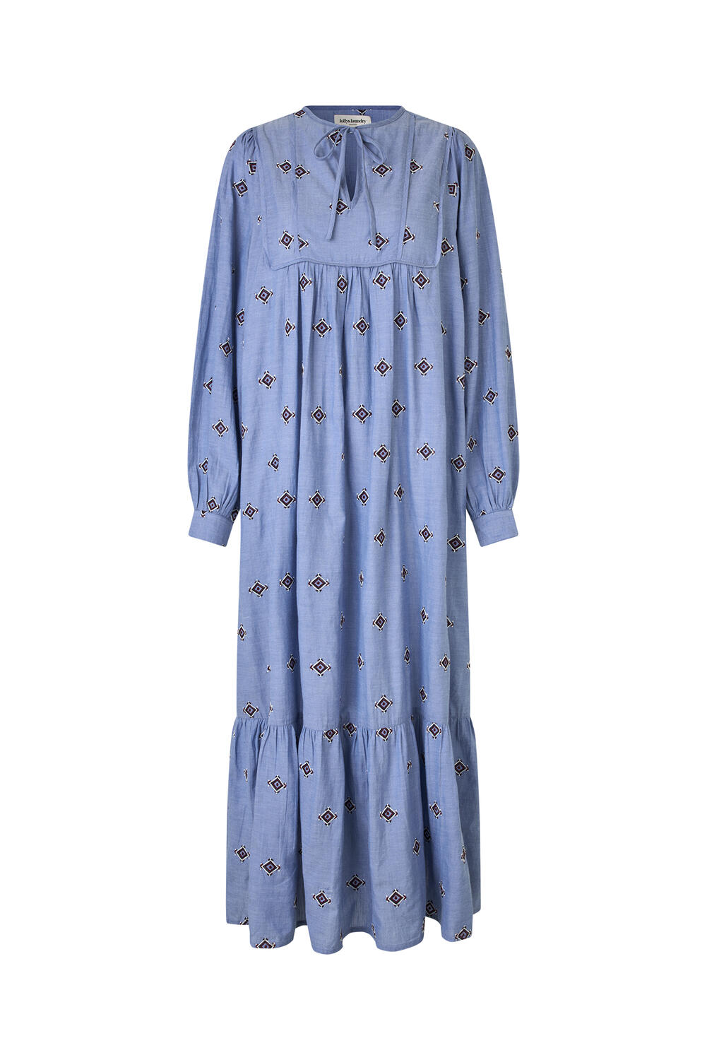 Latour lang kjole - Light Blue
