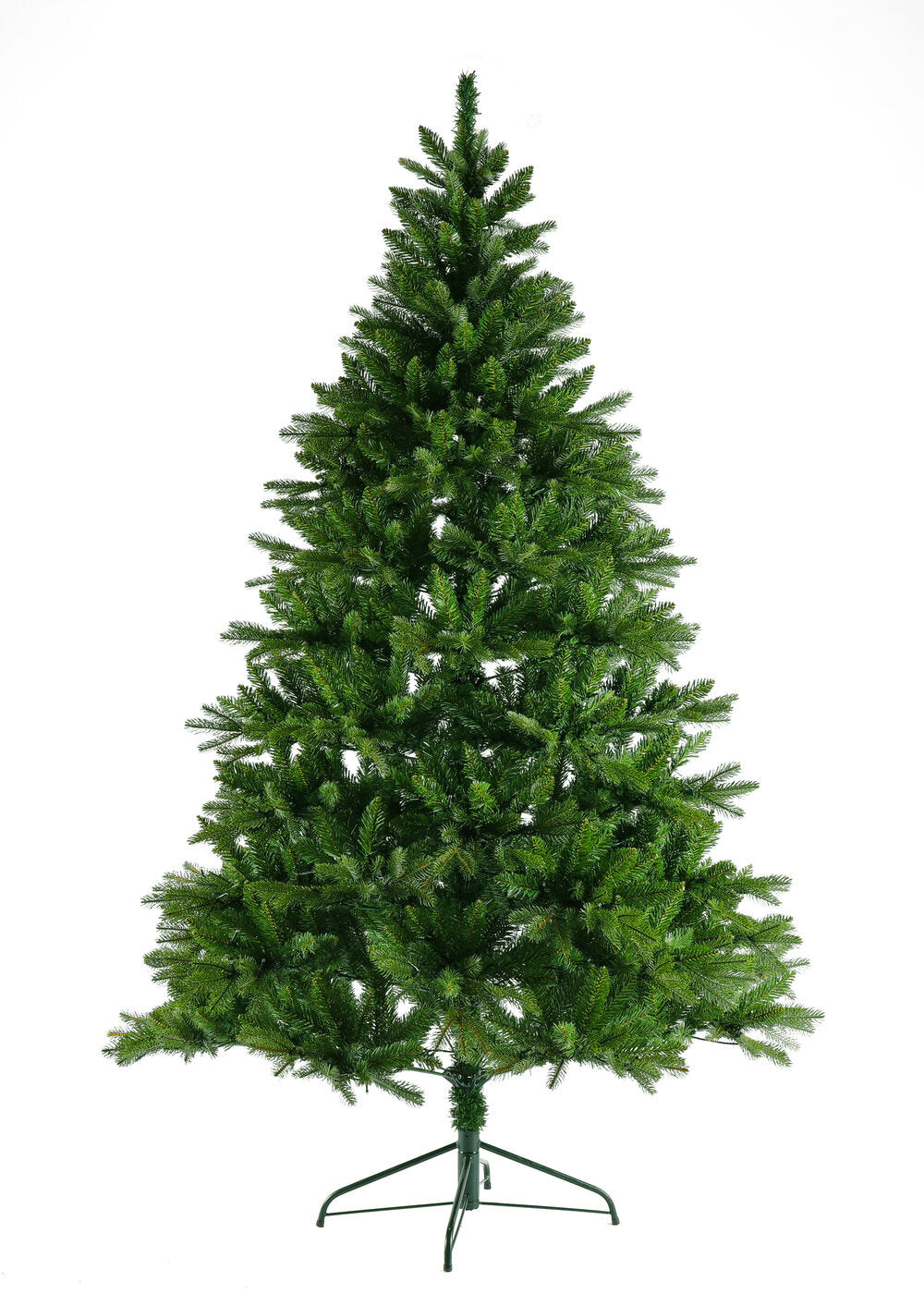 Kunstigt juletræ m. afstivet top - Grøn