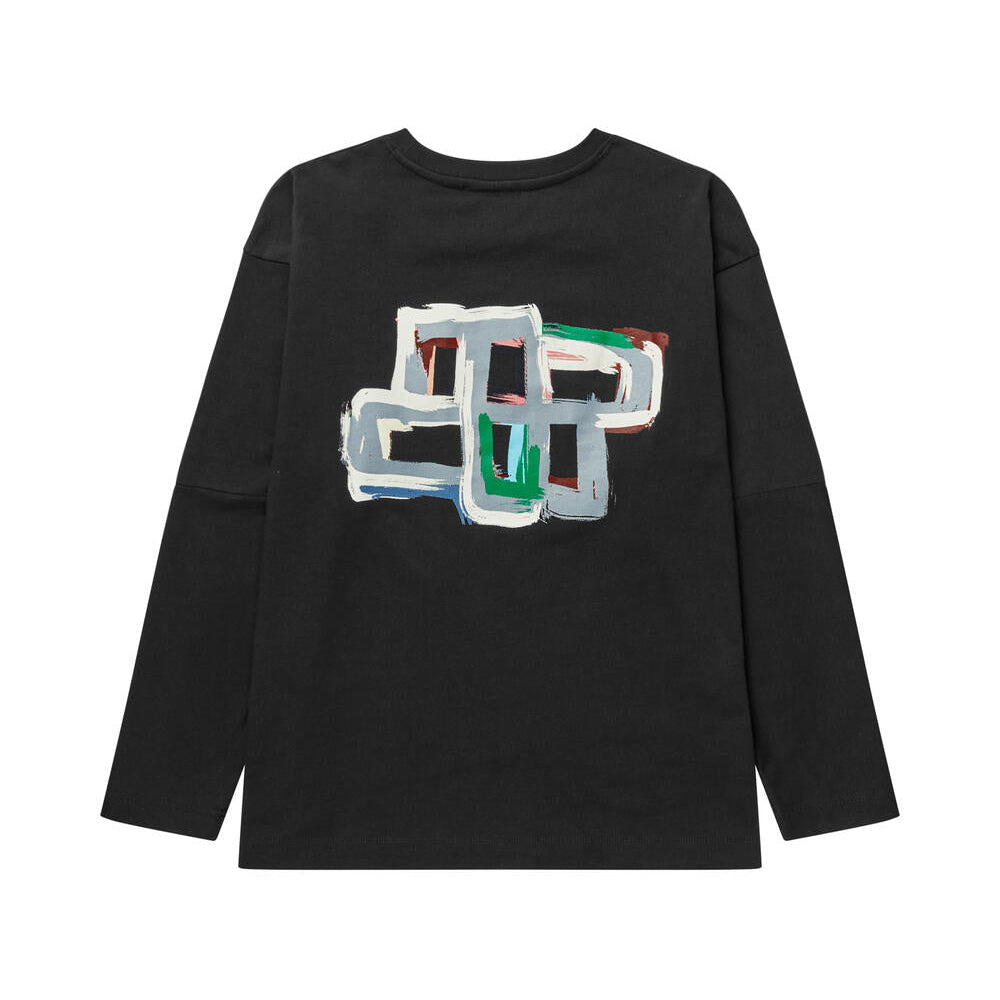 Roomu langærmet t-shirt - sort