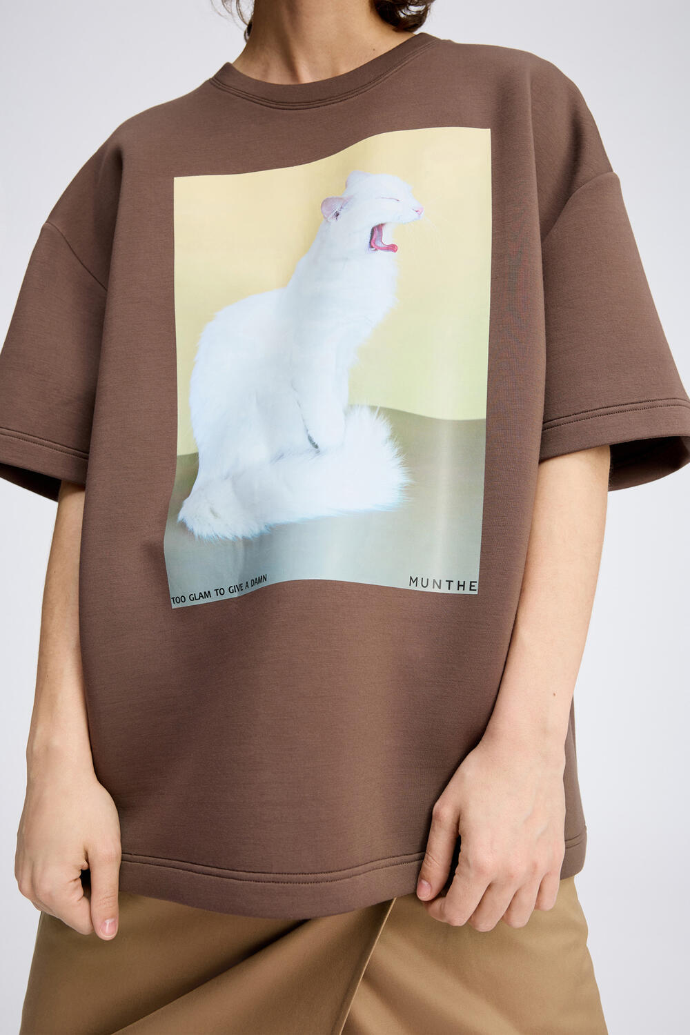 Raploi Neopren Sweat t-shirt - brun