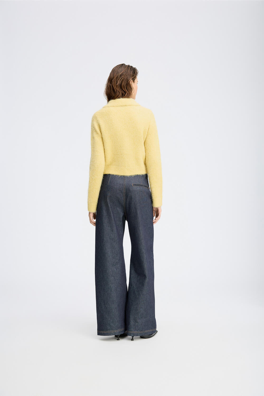 Roxas polo cardigan - Lemon