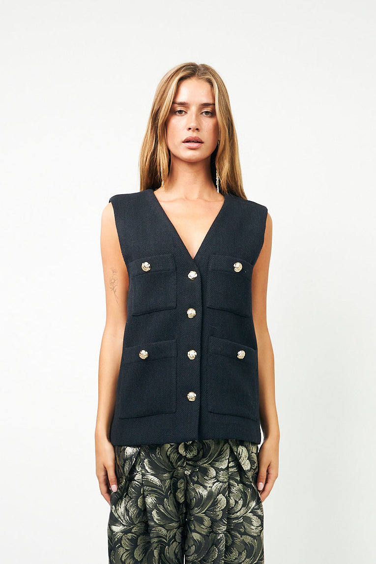 Edel vest - Dark Navy