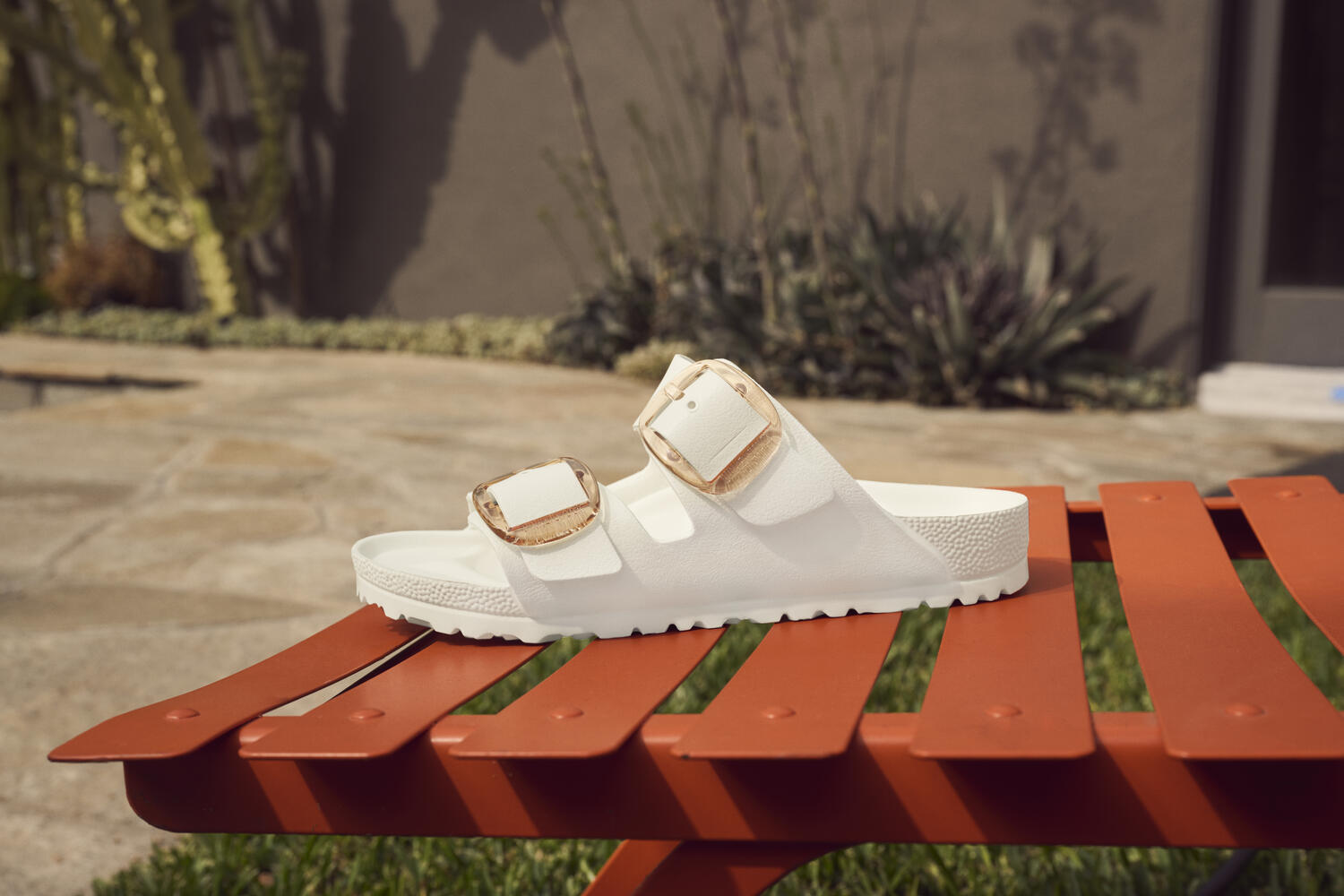 Arizona Big Buckle EVA sandaler - Eggshell