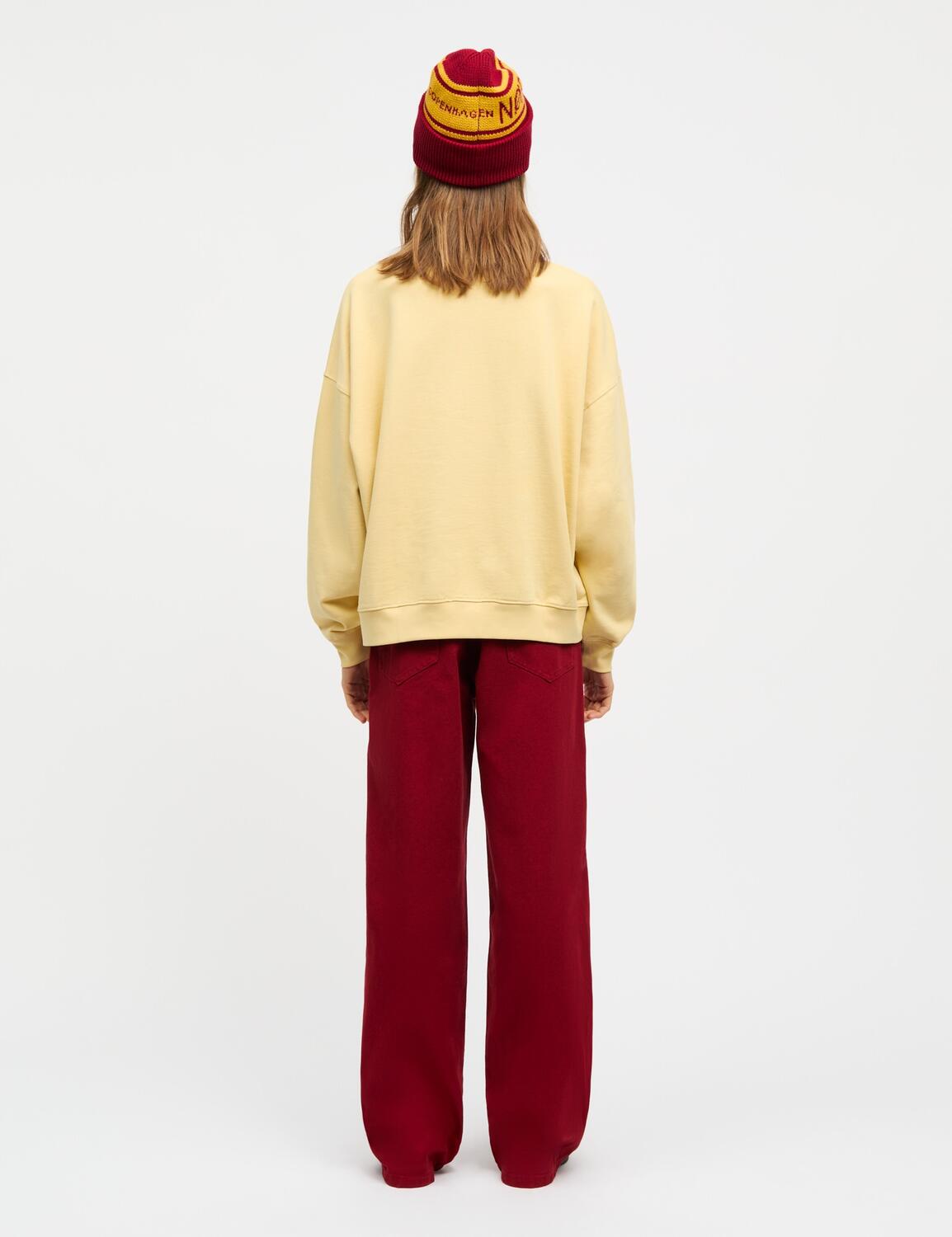 Compact Cotton Atli sweatshirt - Straw