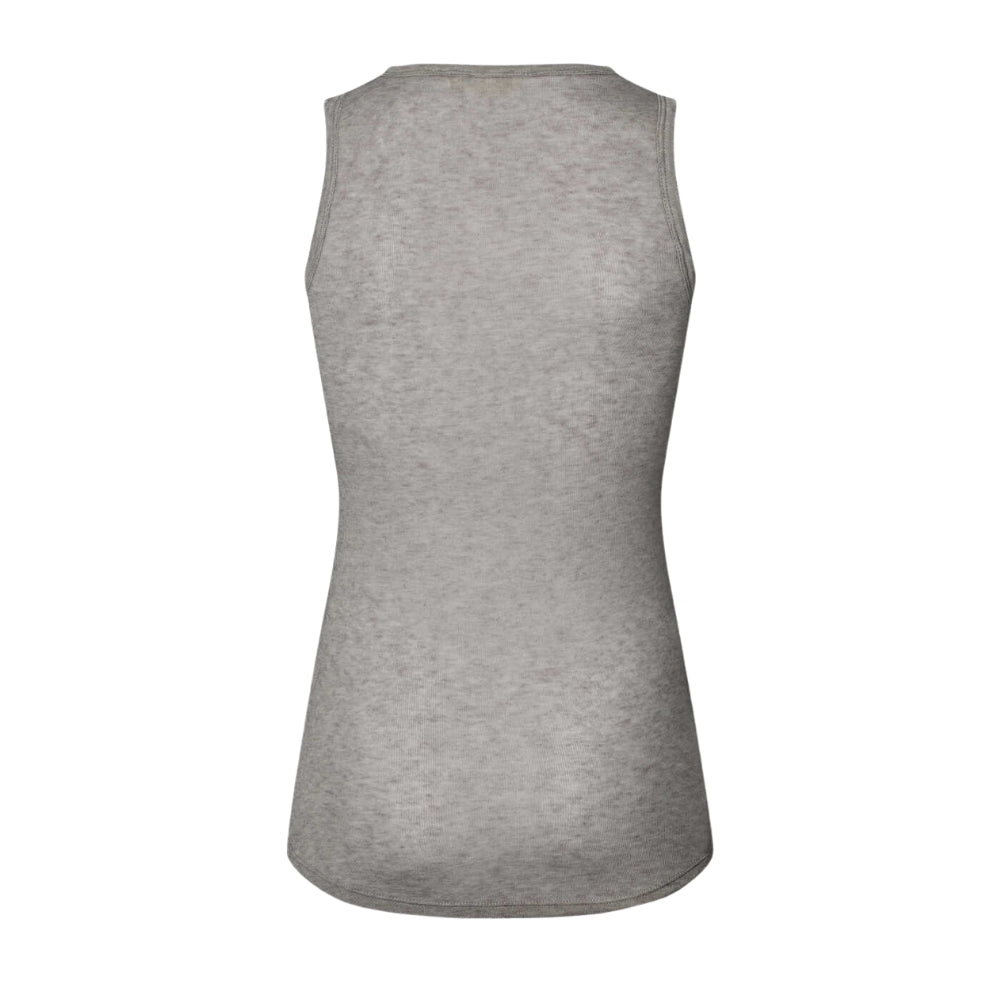 Alberte Wool top - Grey Melange