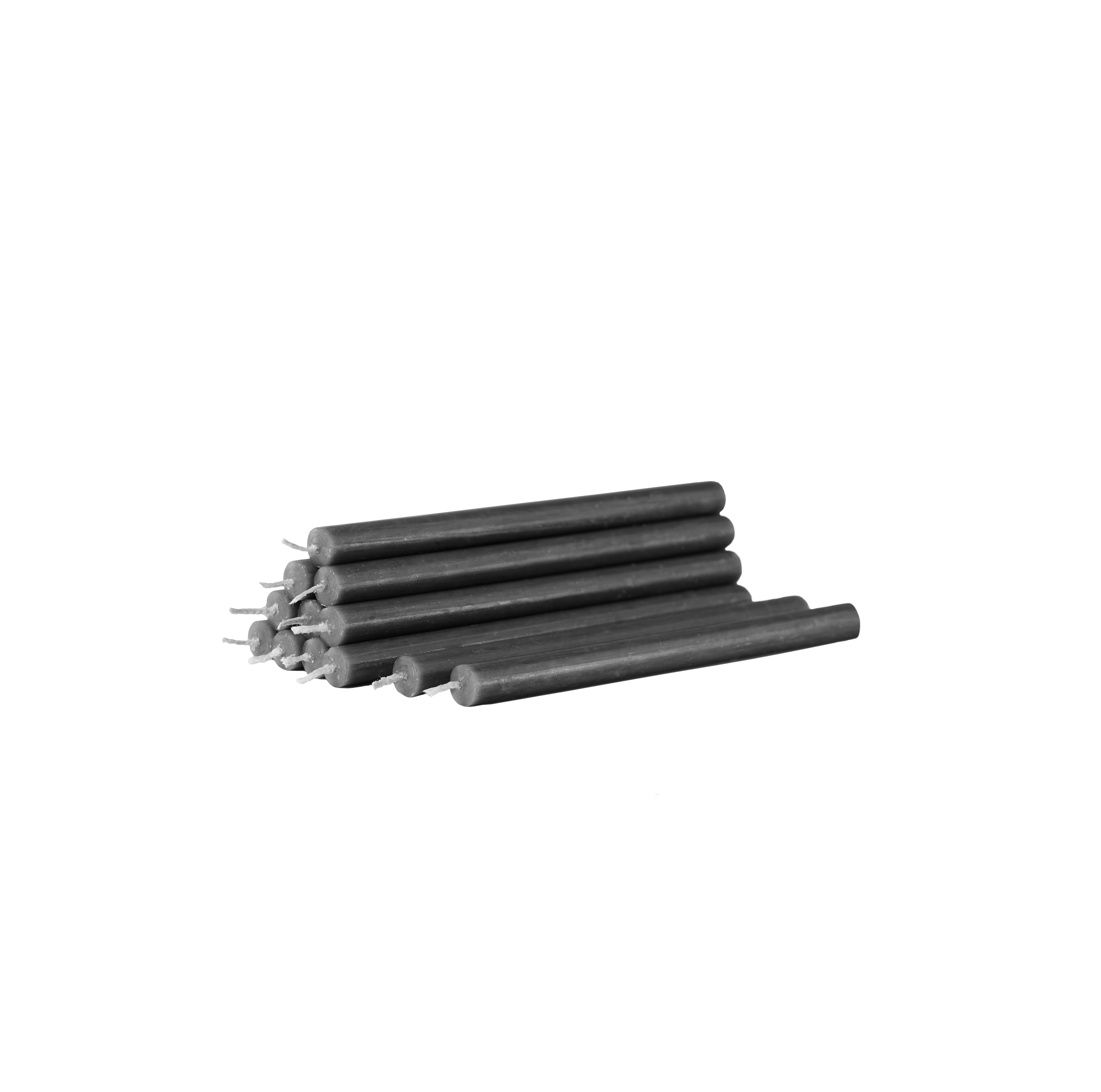 Kertelys grå, H18 cm - 12 stk.