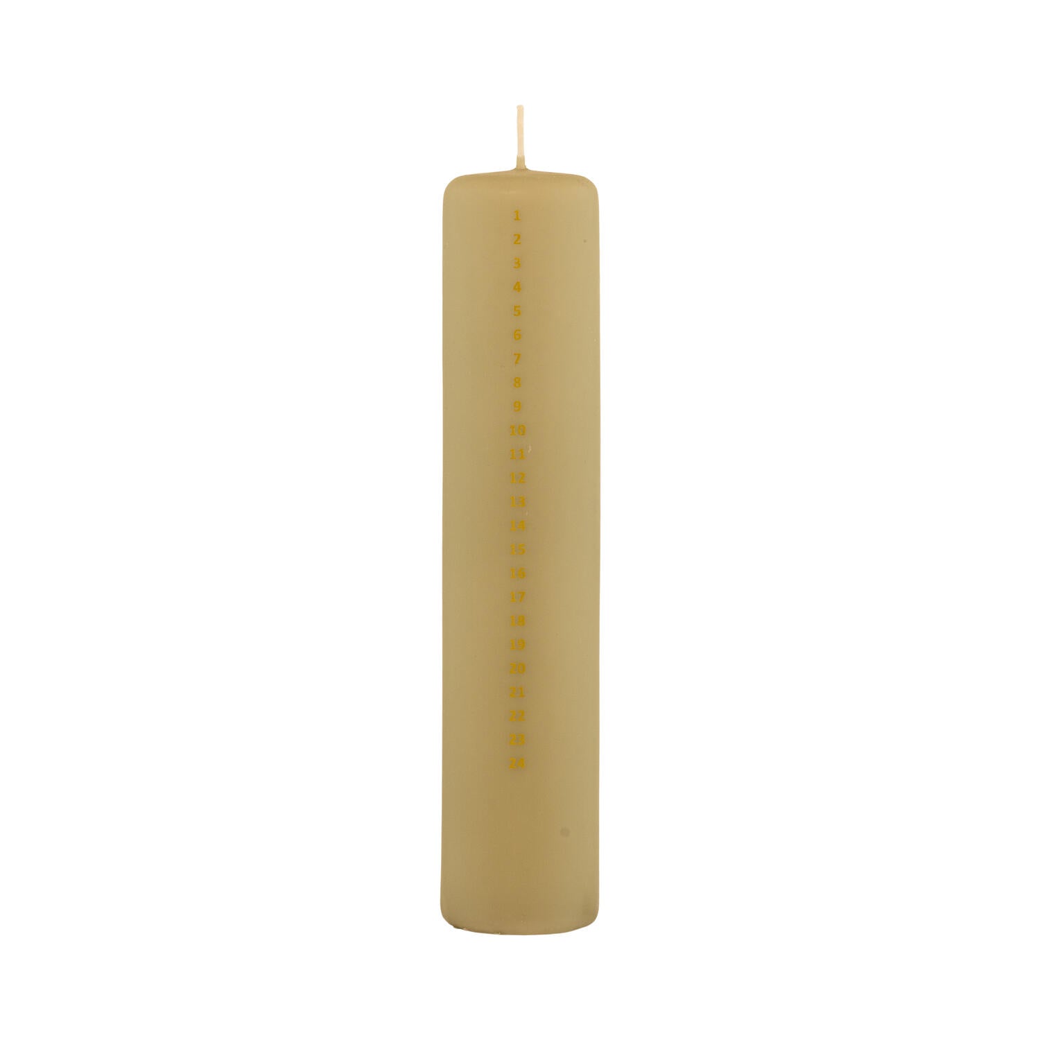 Kalenderlys Christmas Joy - beige