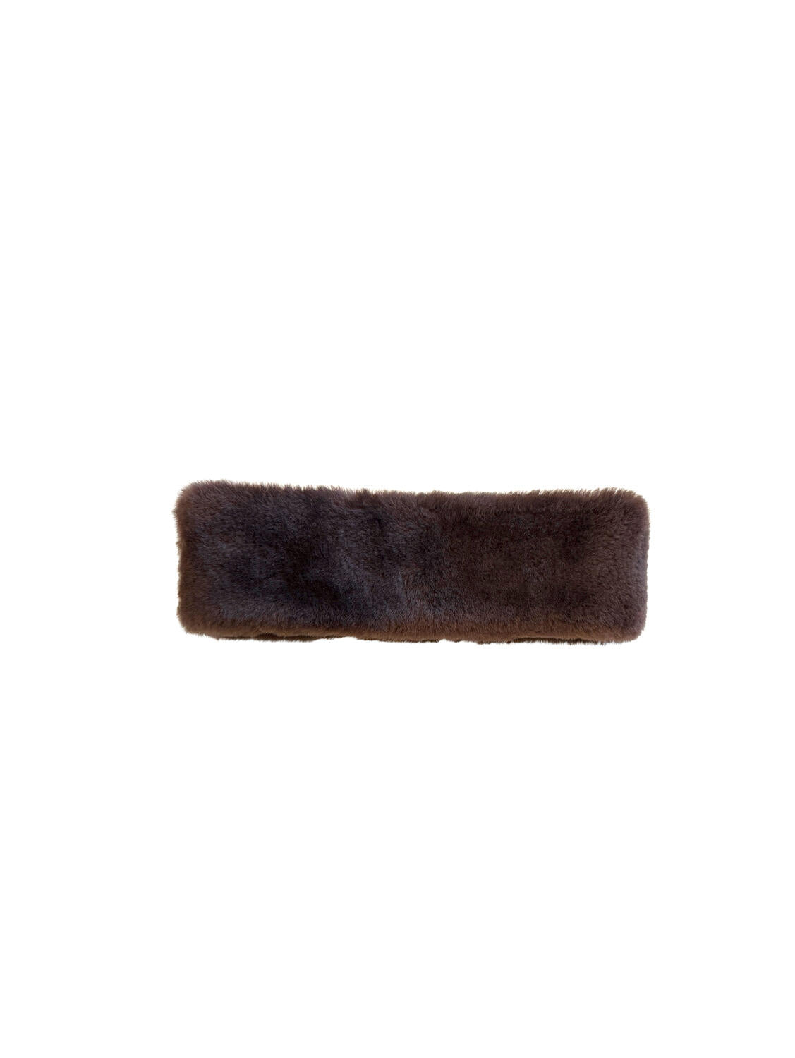 Dora Shearling pandebånd – Chocolate Torte