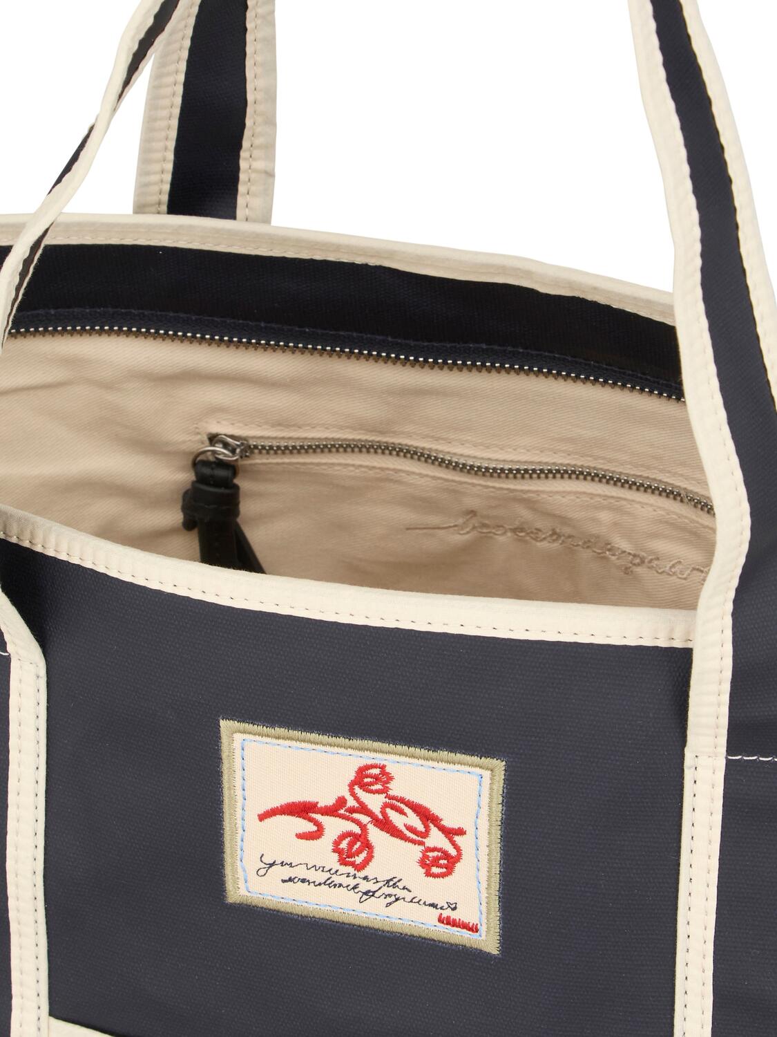 Solid Coated Aubrey shopper - Navy Blue