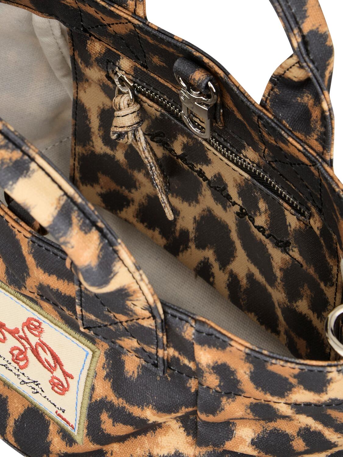 Leopa Coated Gabby taske - sort